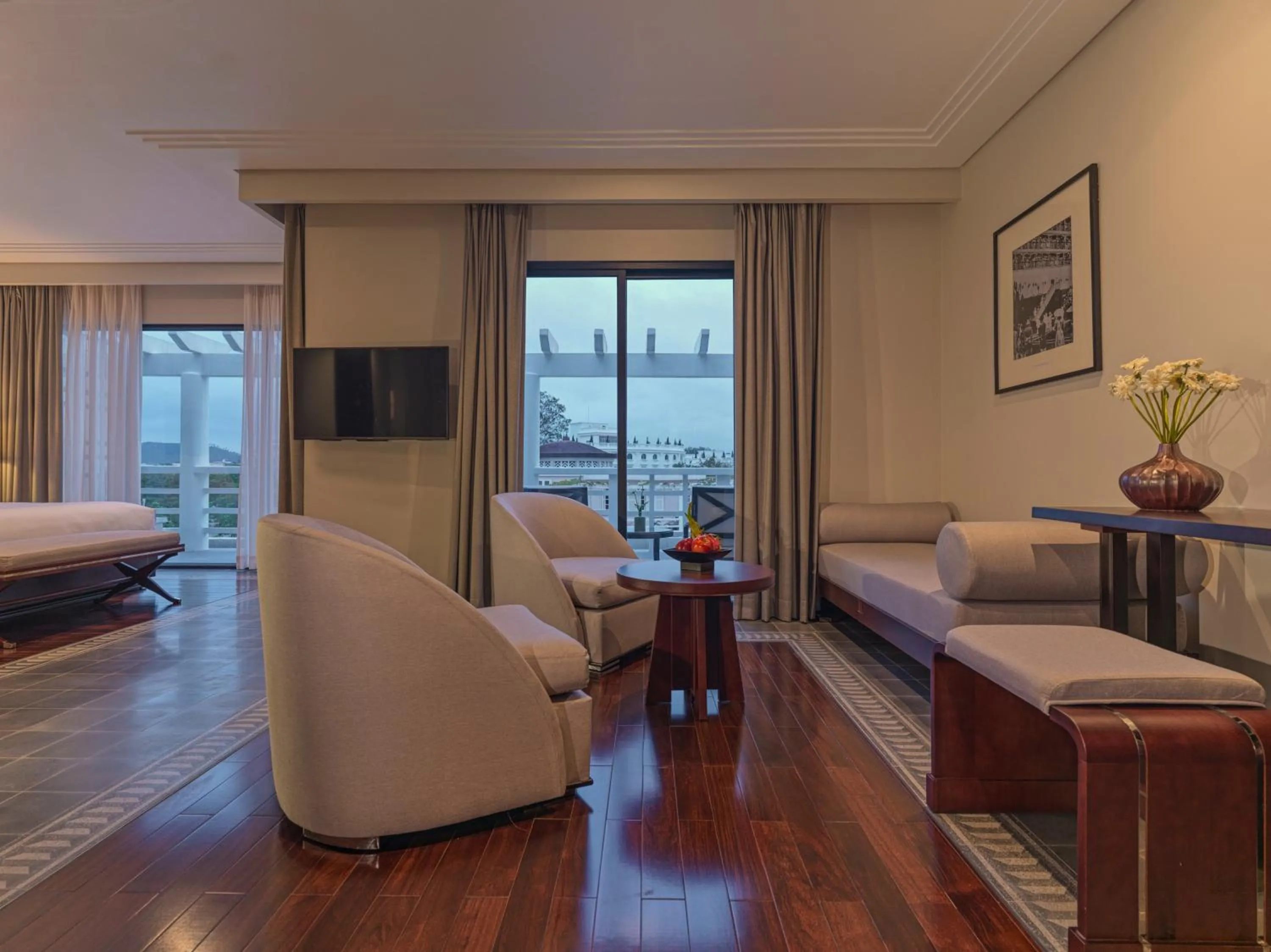 Living room, Bed in Azerai La Residence, Hue