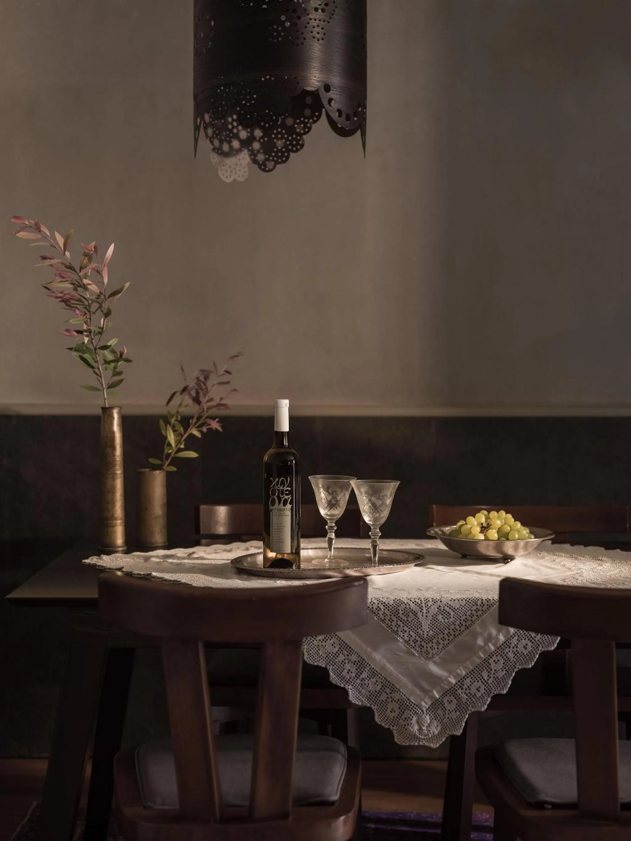 Dining area in Kinsterna Hotel