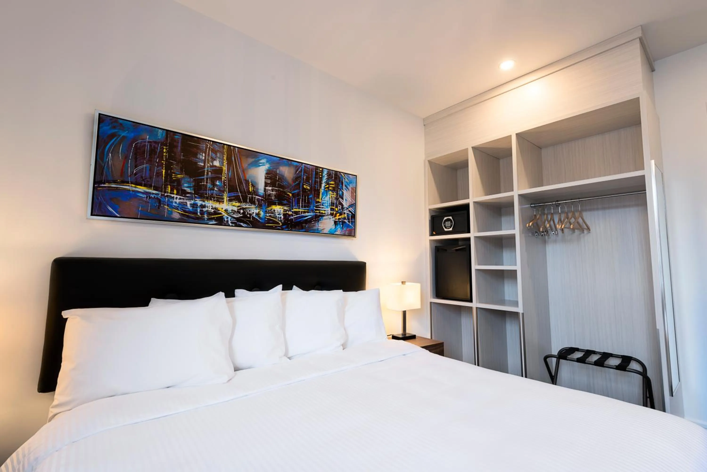 Bed in Hotel Manoir Morgan