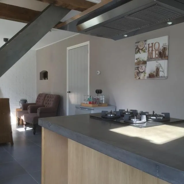 Communal kitchen in Bed & Breakfast Zeeland