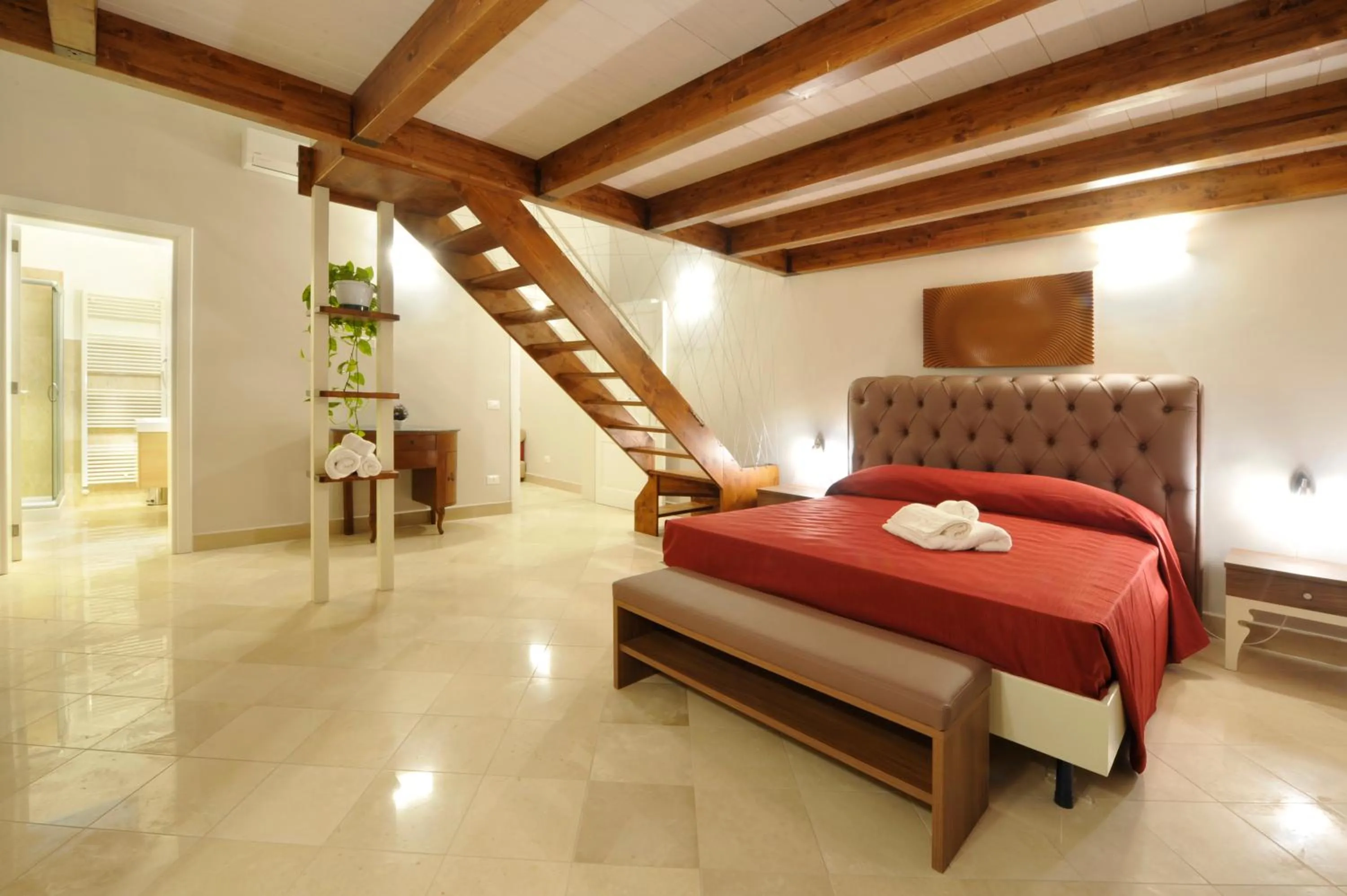 Photo of the whole room, Bed in Palazzo Massari