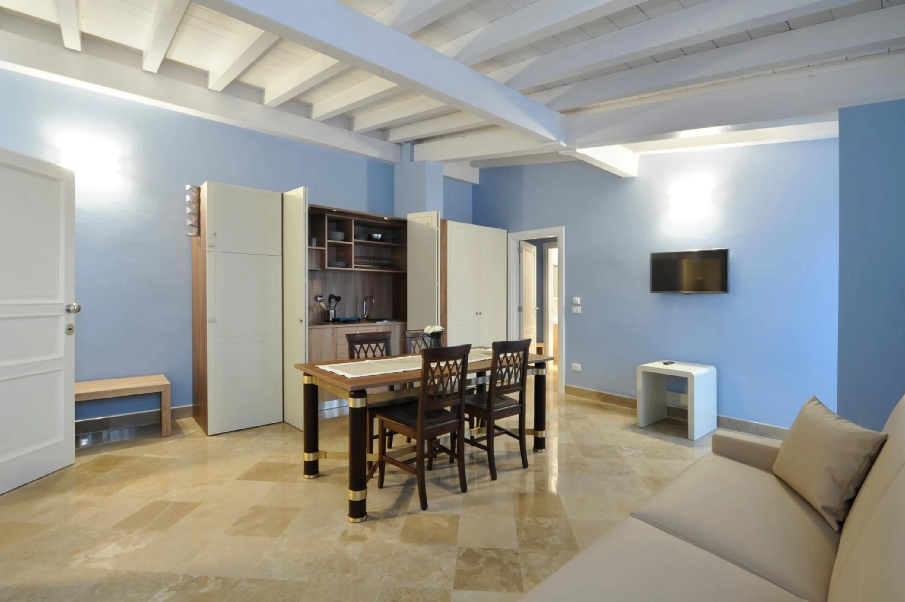 Dining area in Palazzo Massari