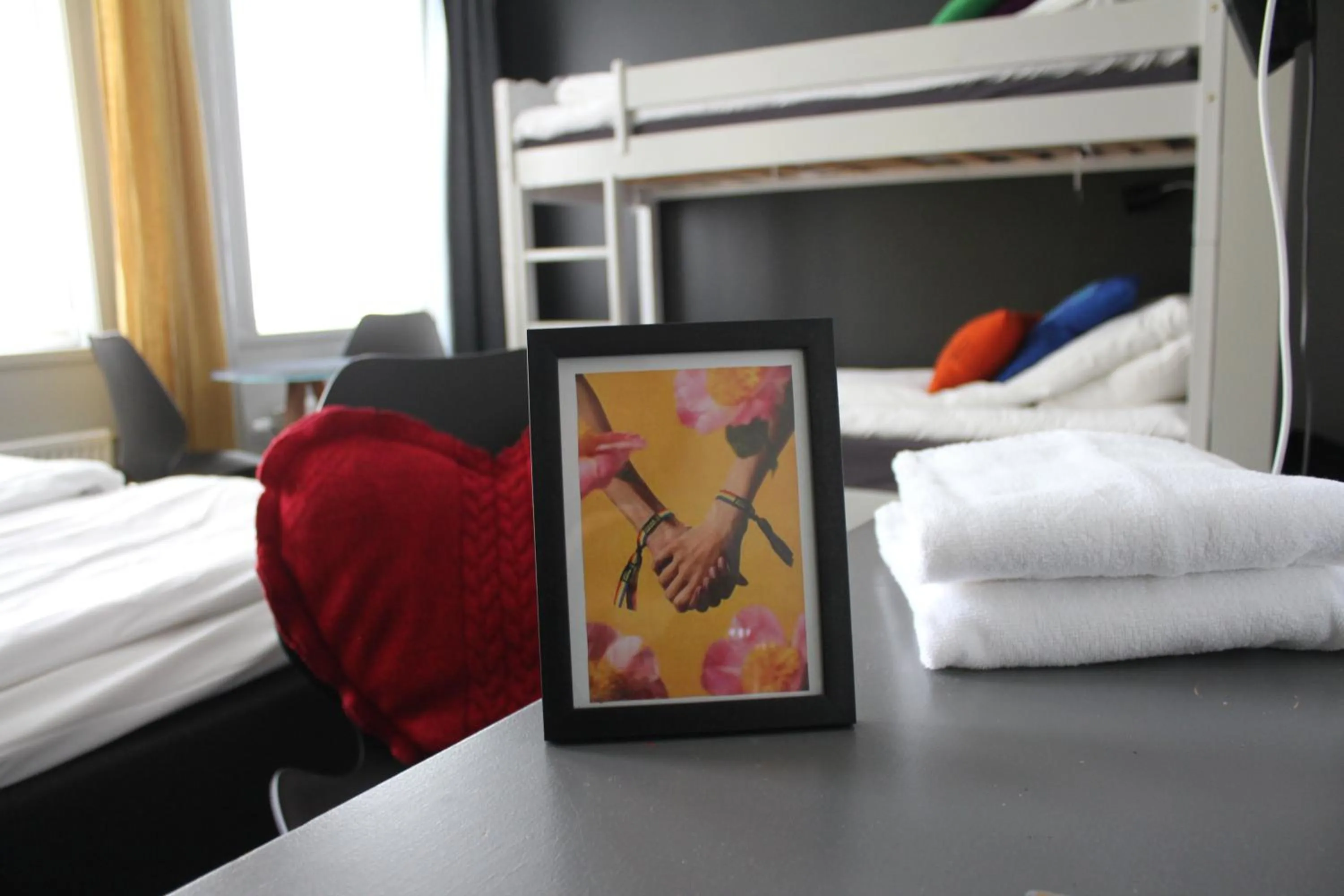 Bed in Stasjonen Hotel