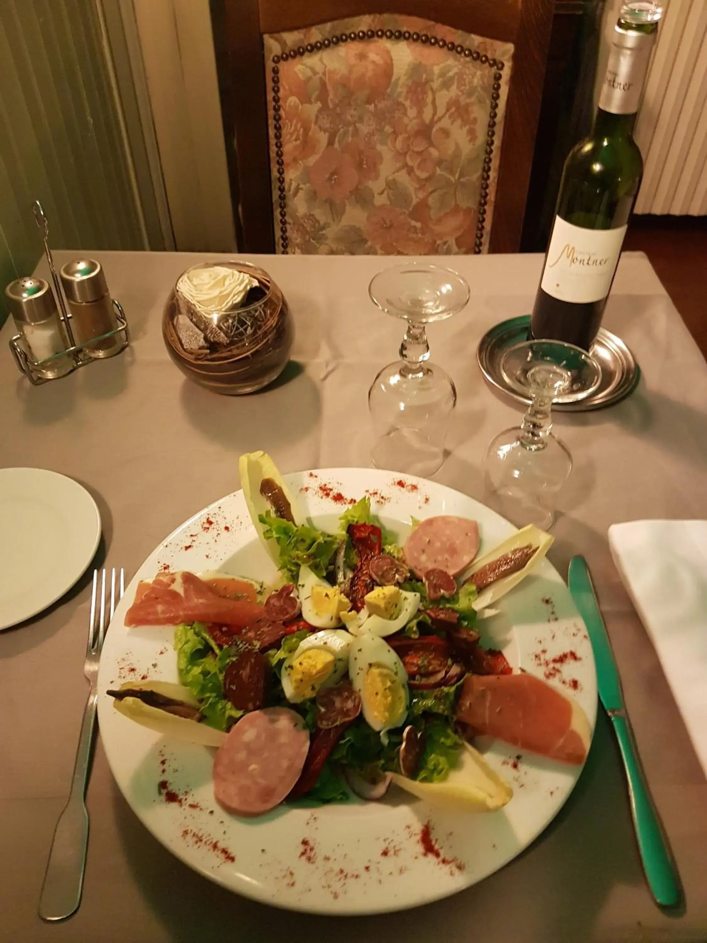 Dinner in Logis Hôtel Restaurant les Charmettes Dinner in Logis Hôtel Restaurant les Charmettes