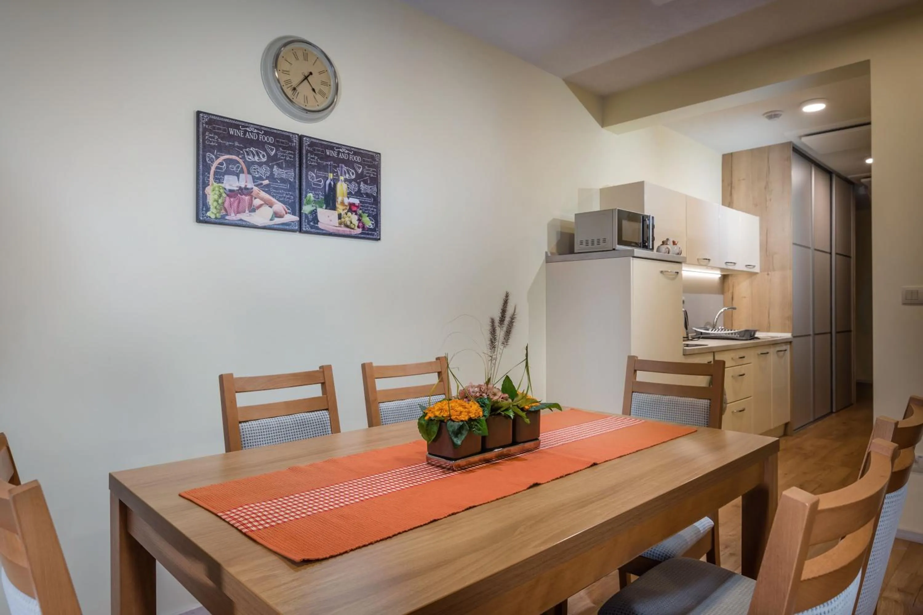 Kitchen or kitchenette in Apartmánový Dom Kriváň