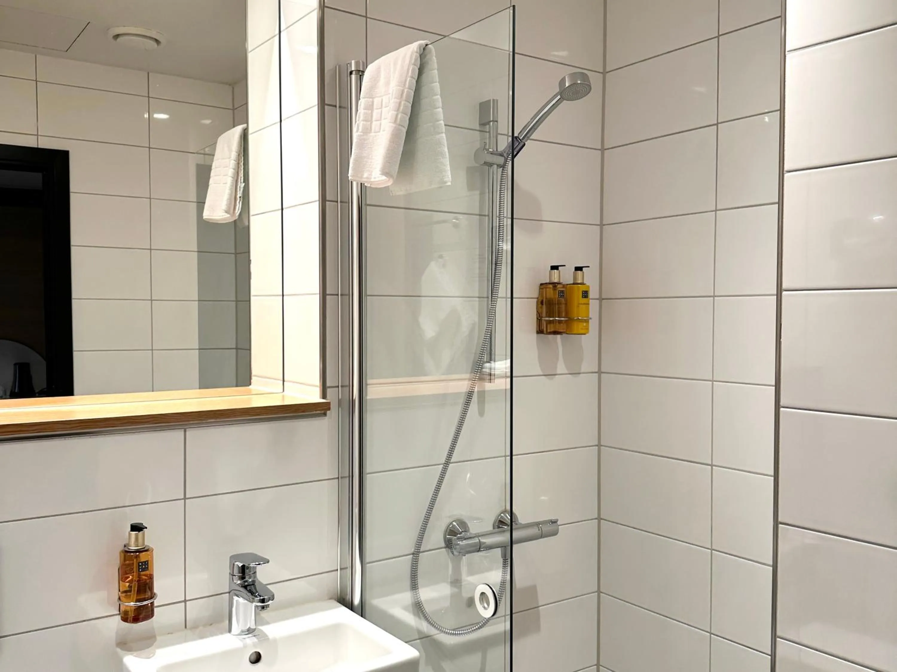 Shower in Hotell Bondeheimen