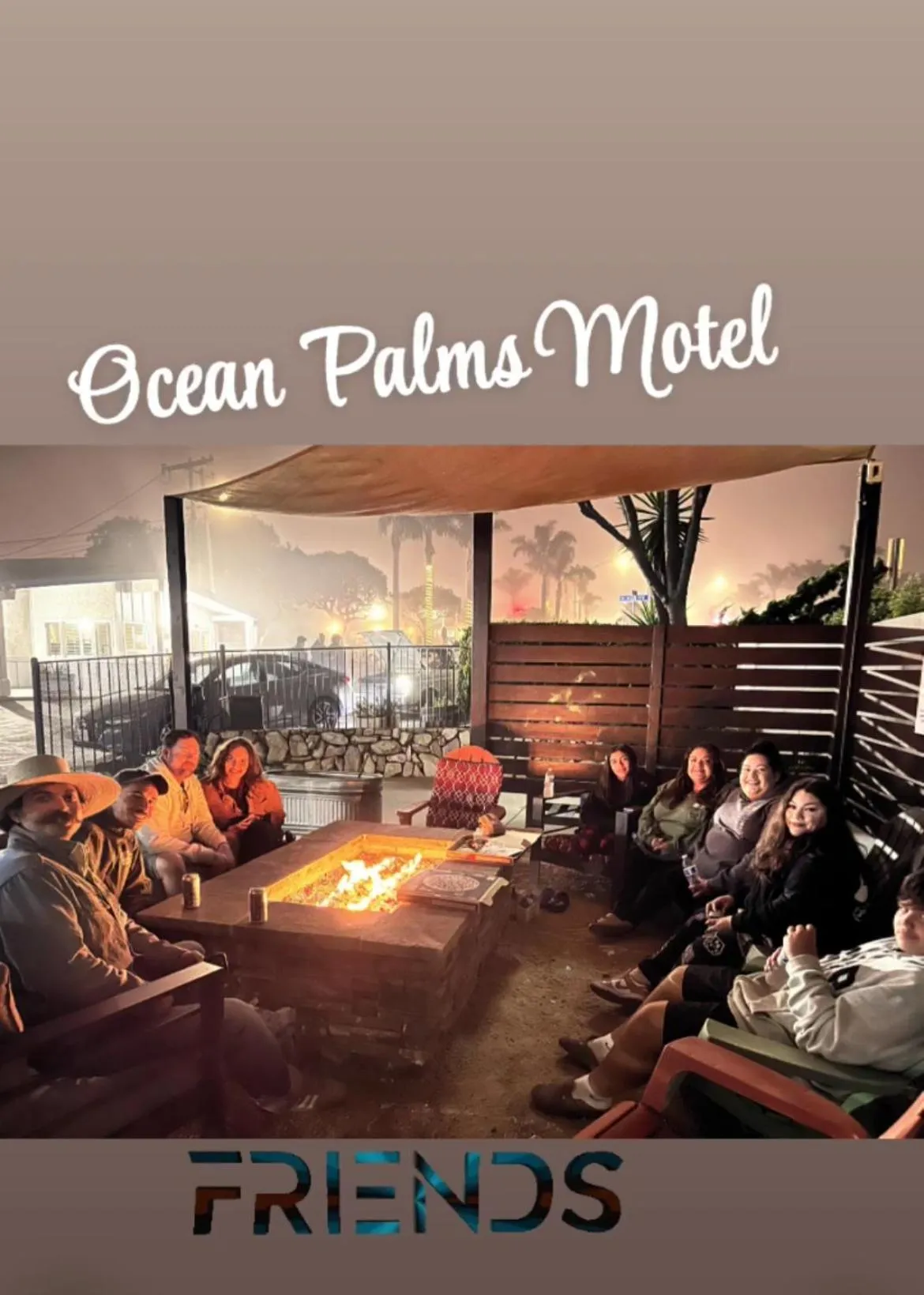 People in Ocean Palms Motel