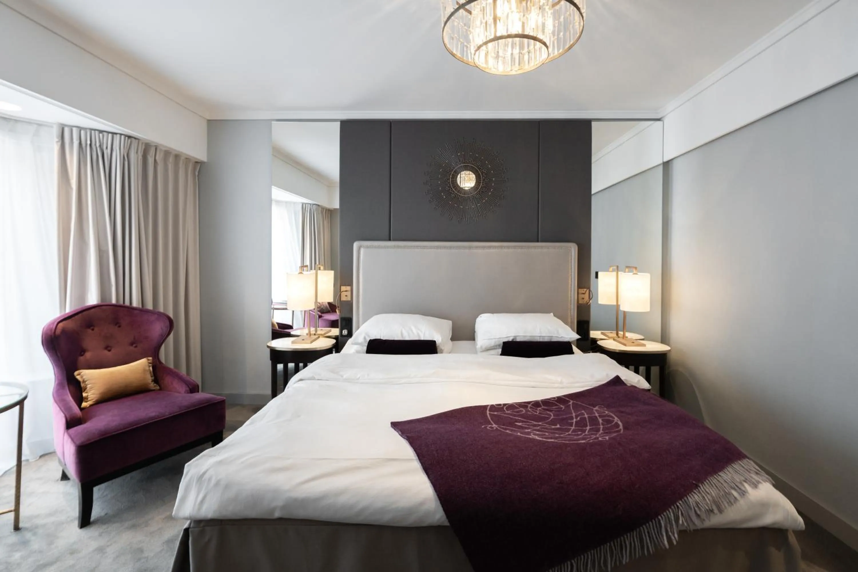 Bed in Grand Hotel Oslo