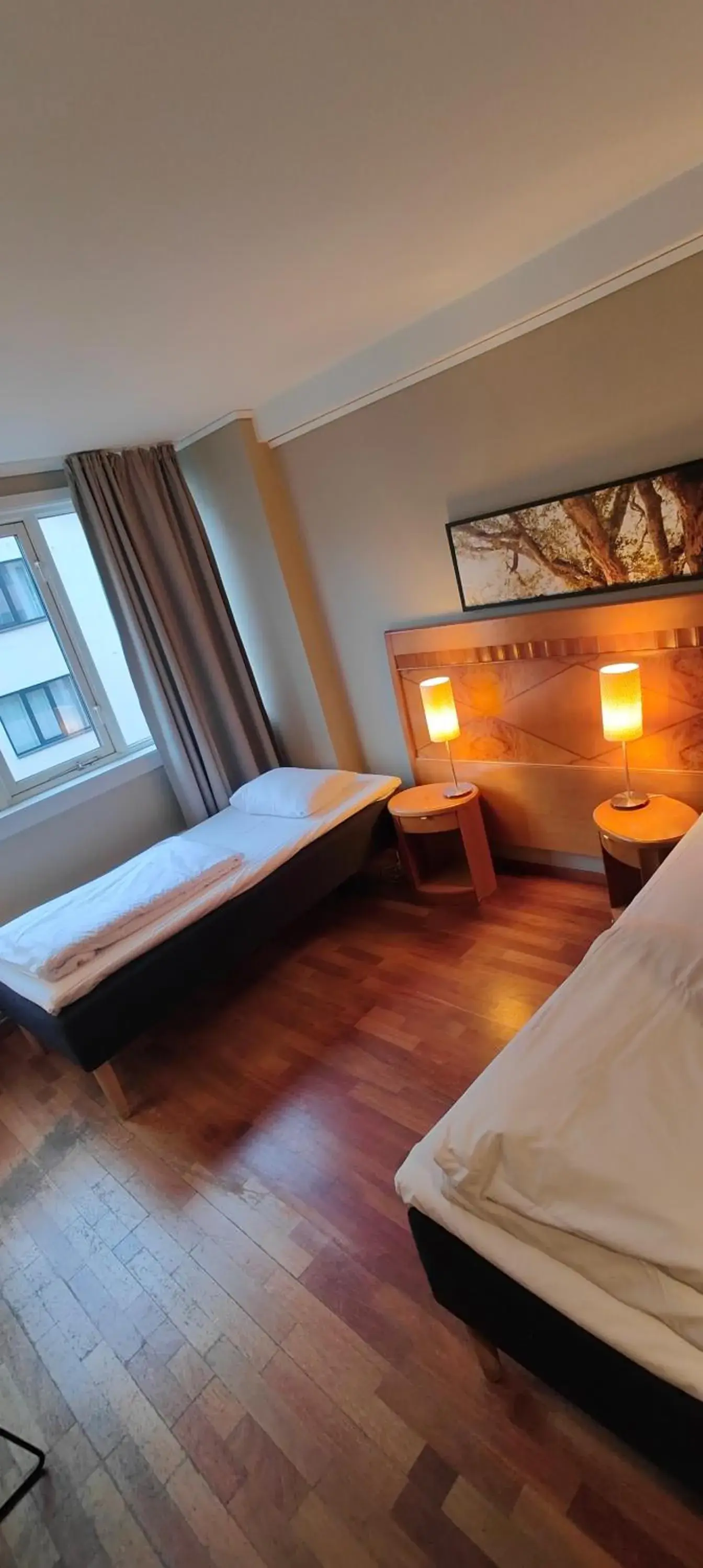 Bed in First Hotel Millennium Bed in First Hotel Millennium