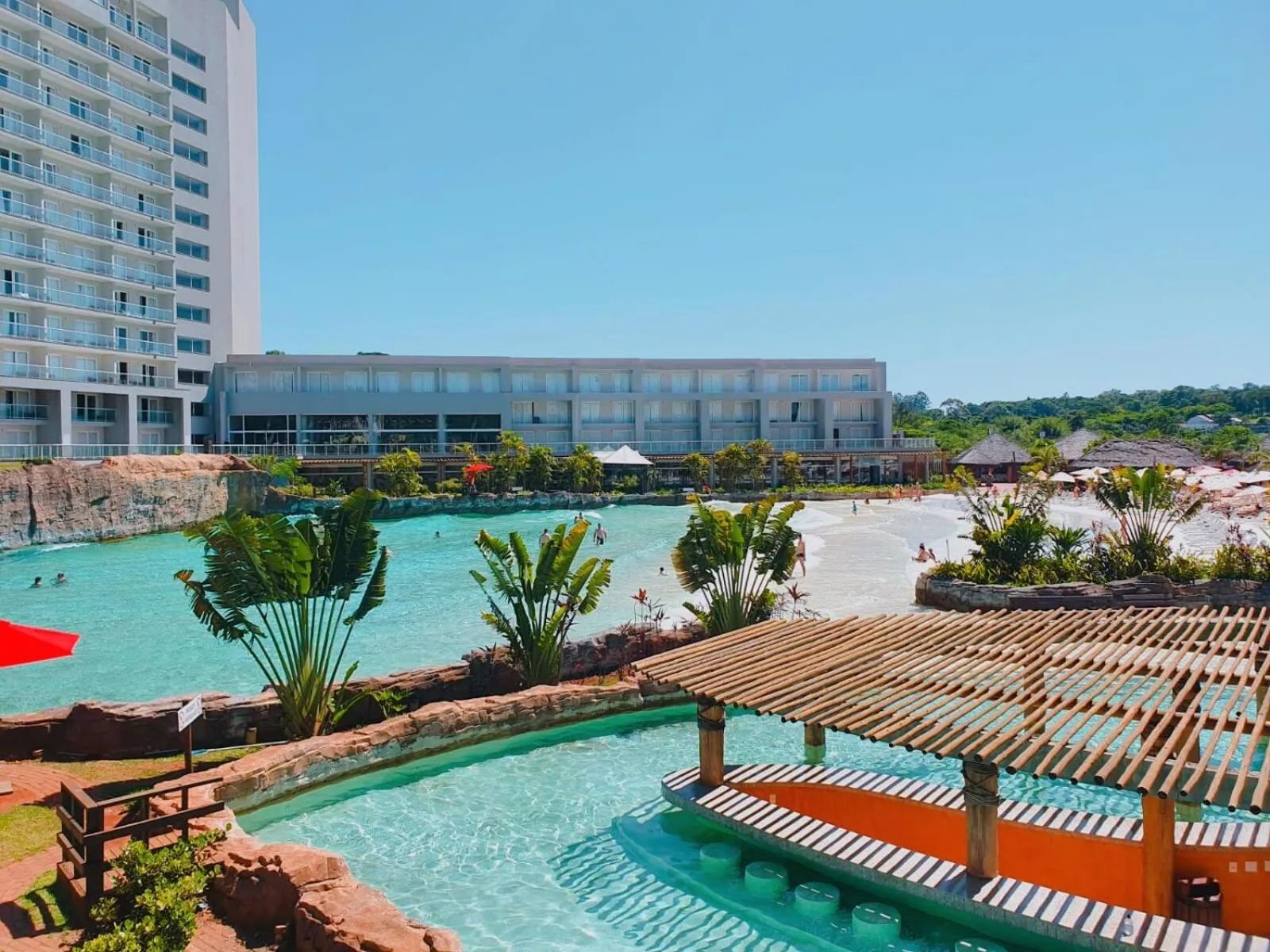 Beach in Mabu Thermas Grand Resort