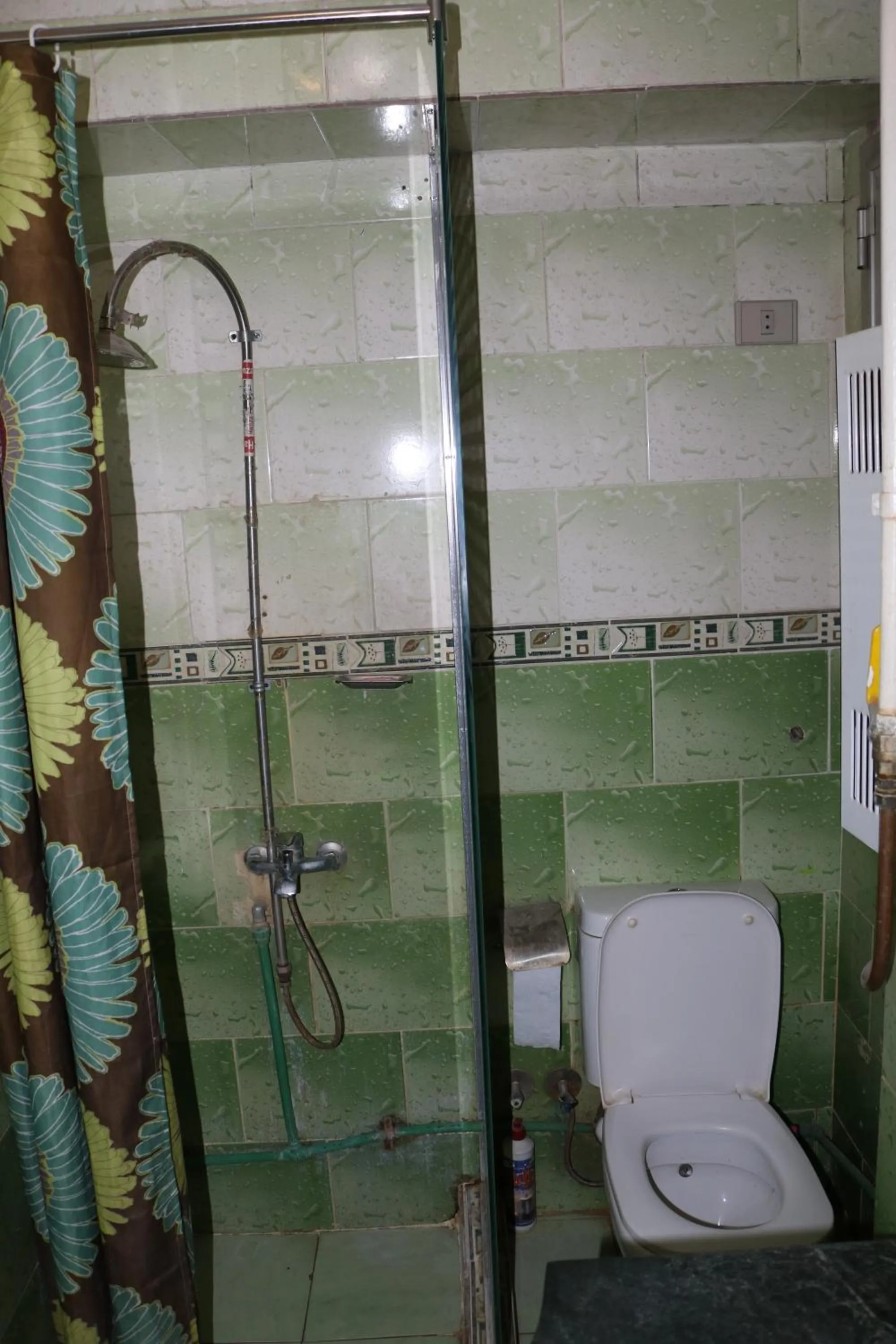 Shower in Wake Up! Cairo Hostel