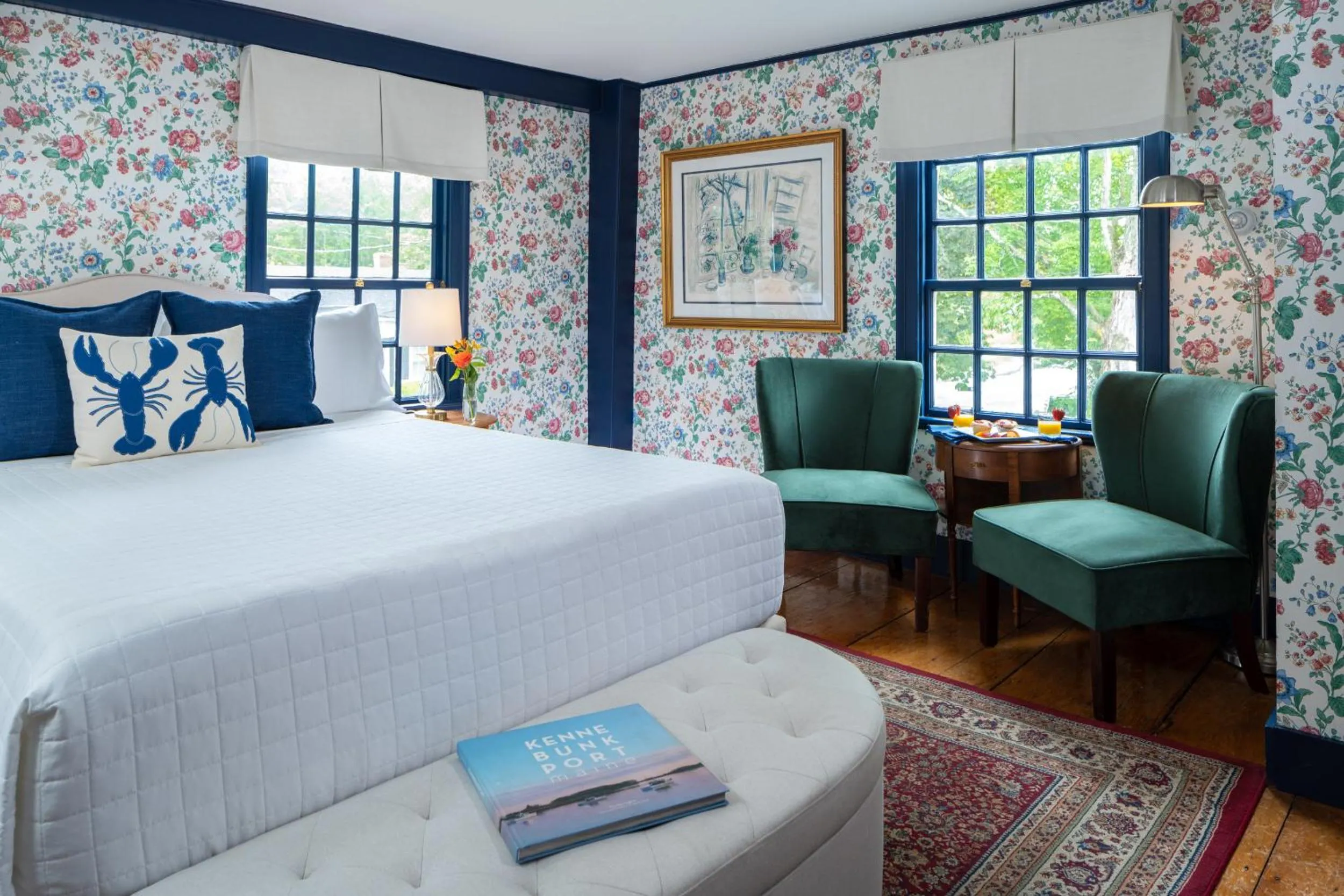 Bed in Waldo Emerson Inn