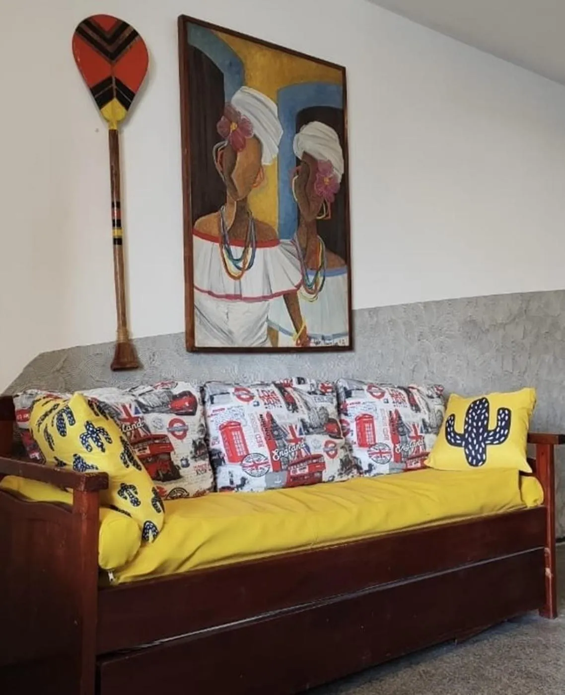 Communal lounge/ TV room, Bed in Via Venetto - Vista Mar