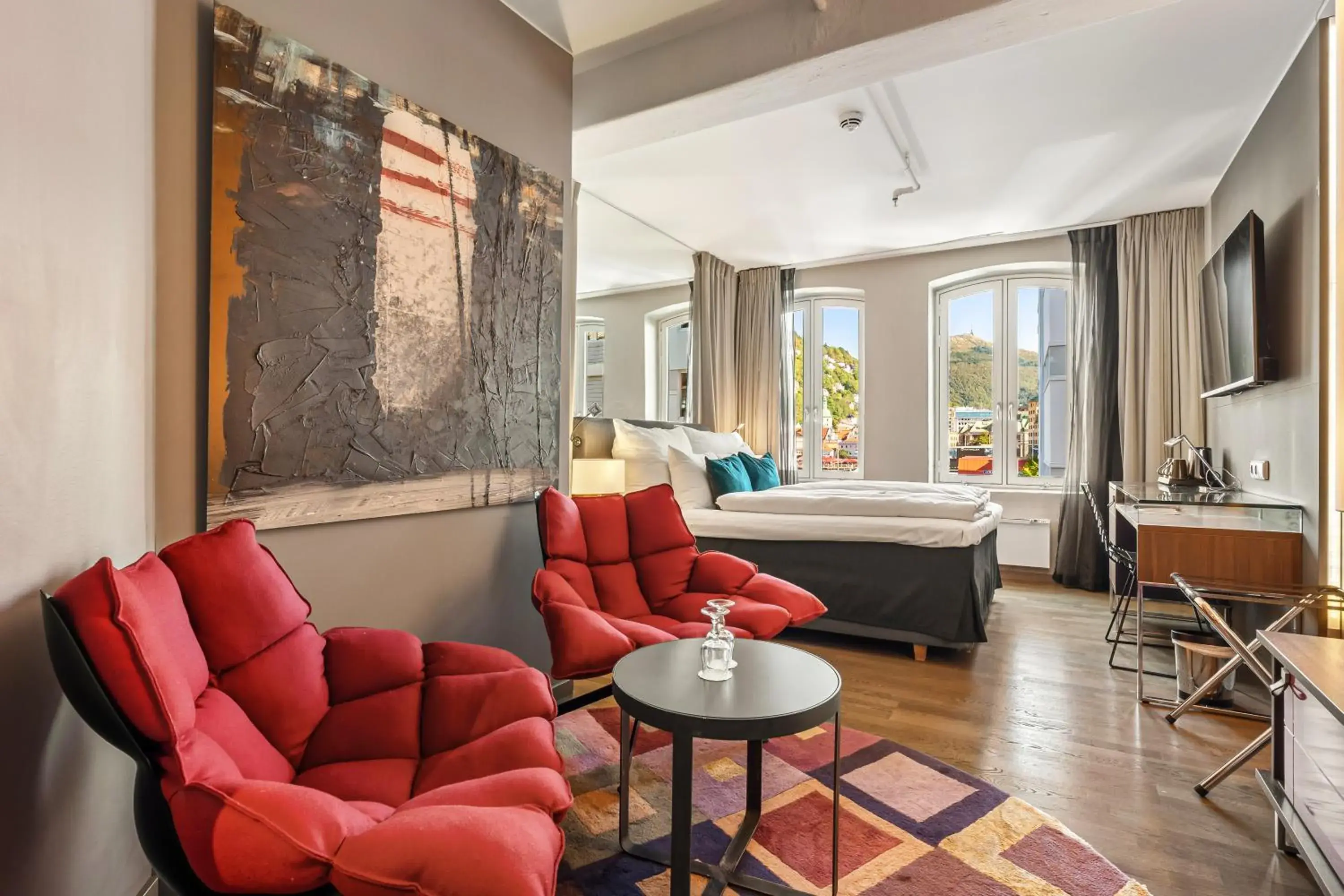 Living room, Bed in Clarion Hotel Admiral Living room, Bed in Clarion Hotel Admiral