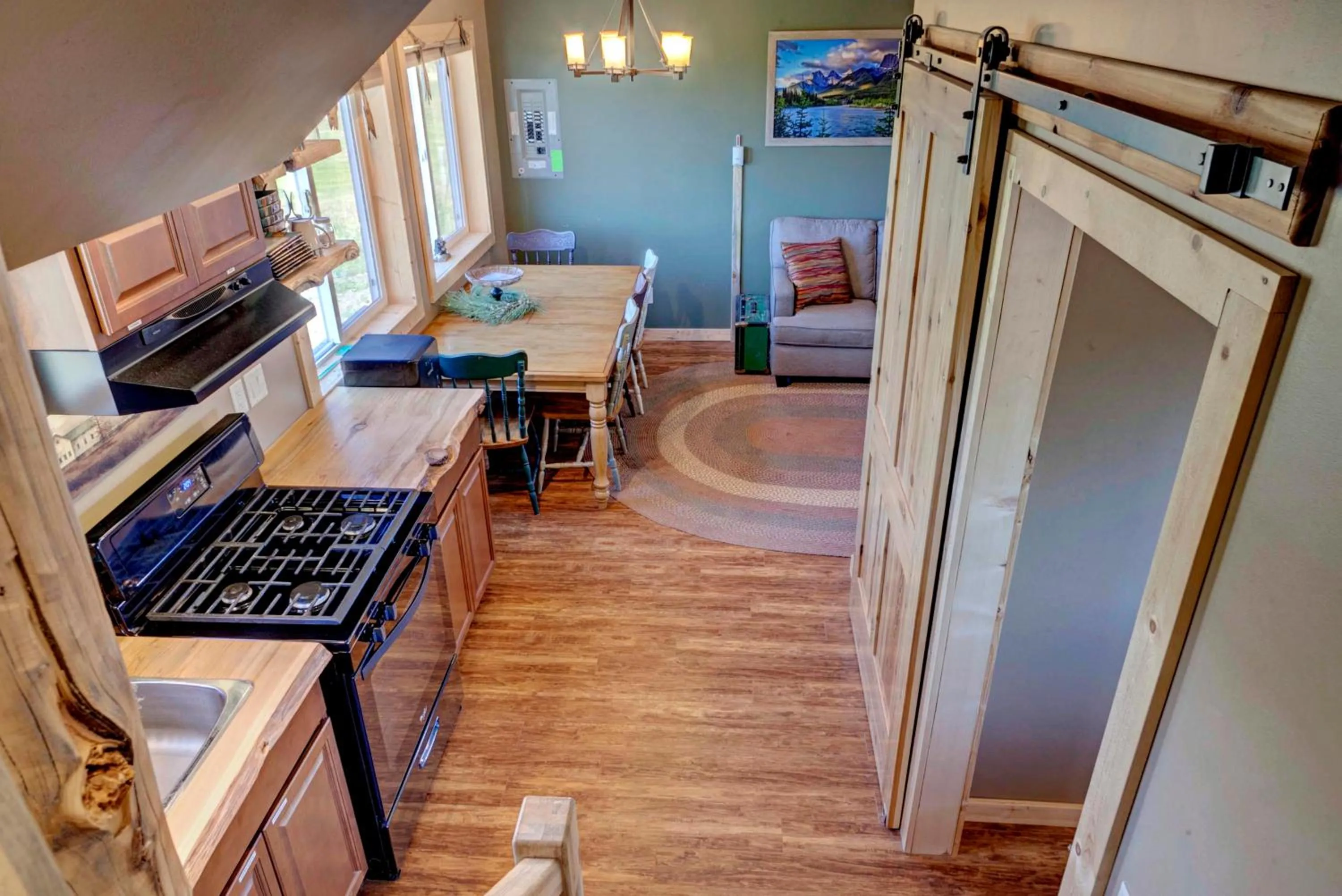 Bird's eye view in Mountain Haven Cabins