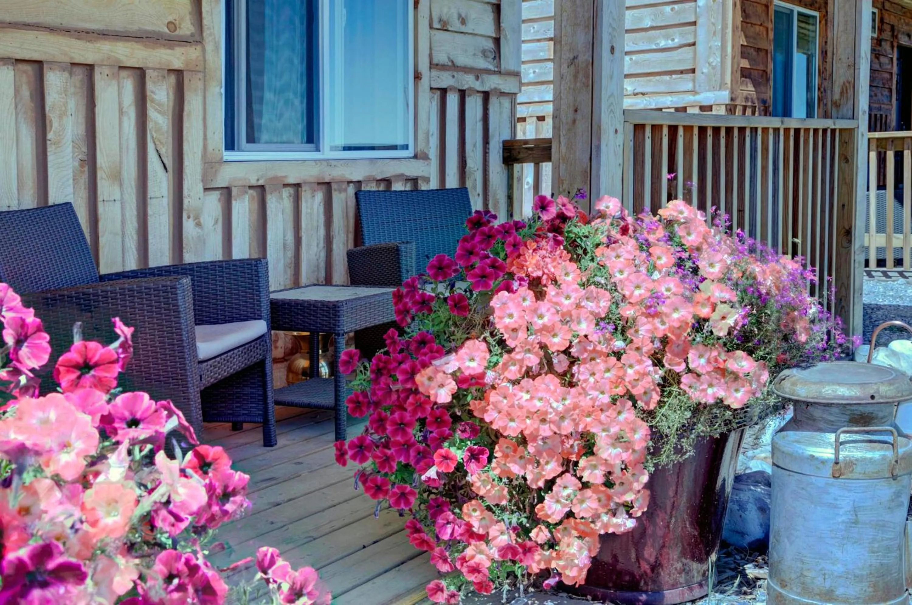 Balcony/Terrace in Mountain Haven Cabins