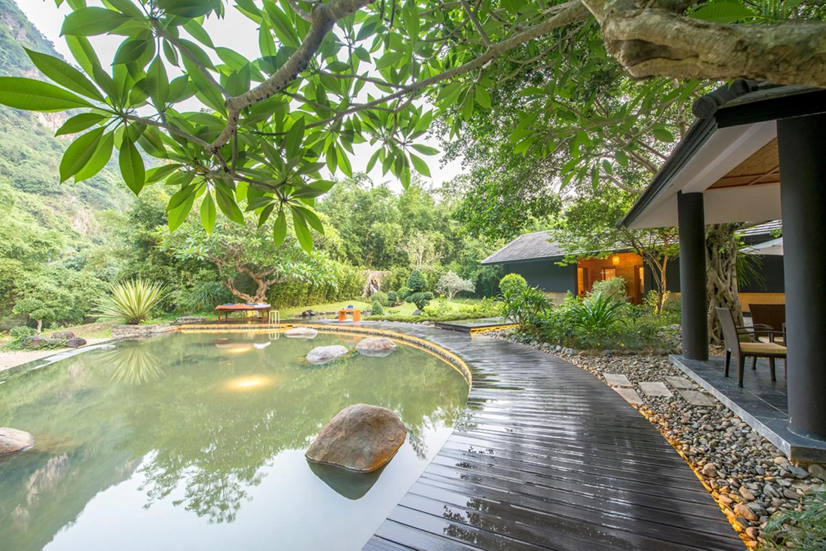 Hot Spring Bath in Serena Kim Boi Resort - Hoa Binh
