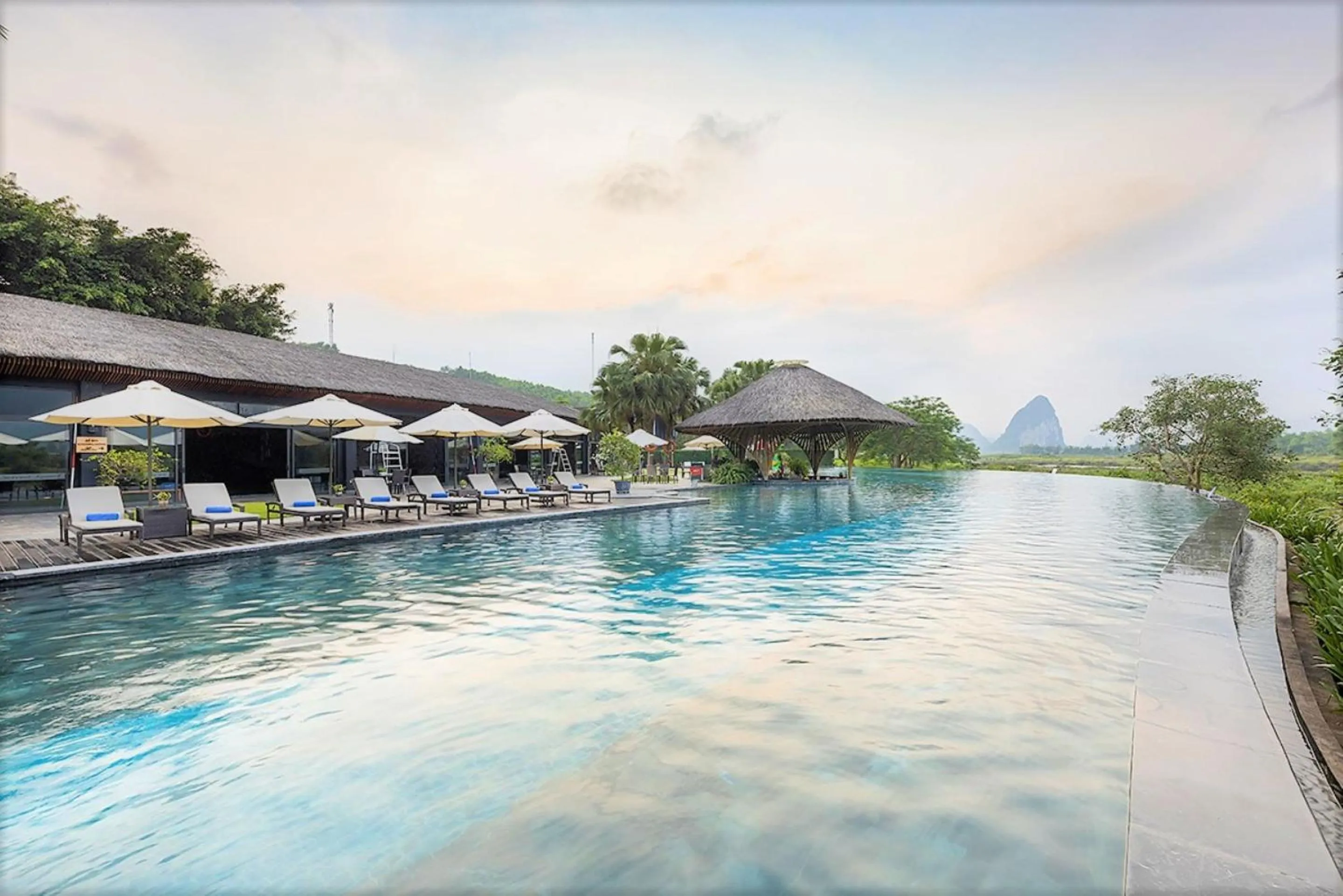 Swimming pool in Serena Kim Boi Resort - Hoa Binh