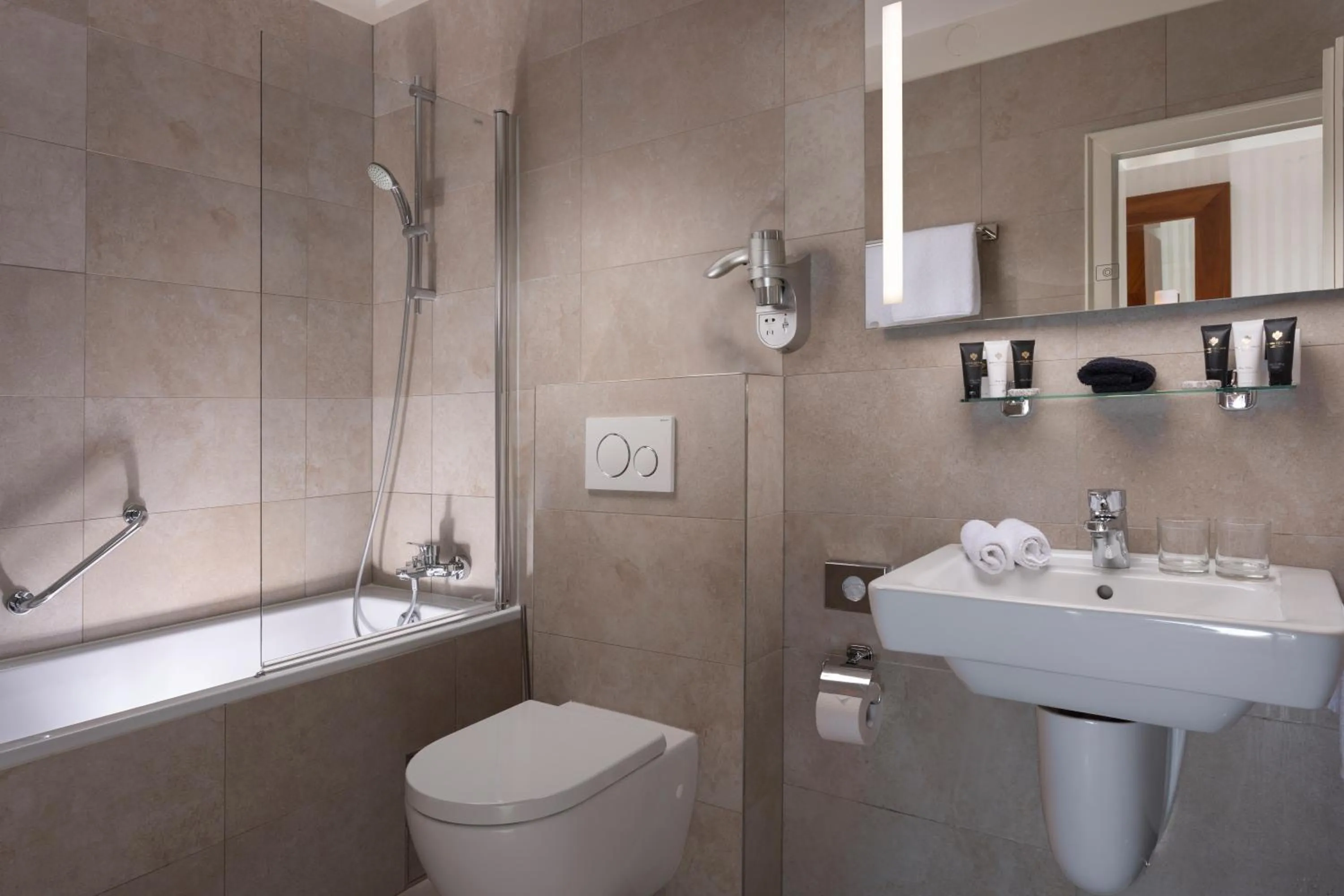 Shower in Hotel Pod Věží