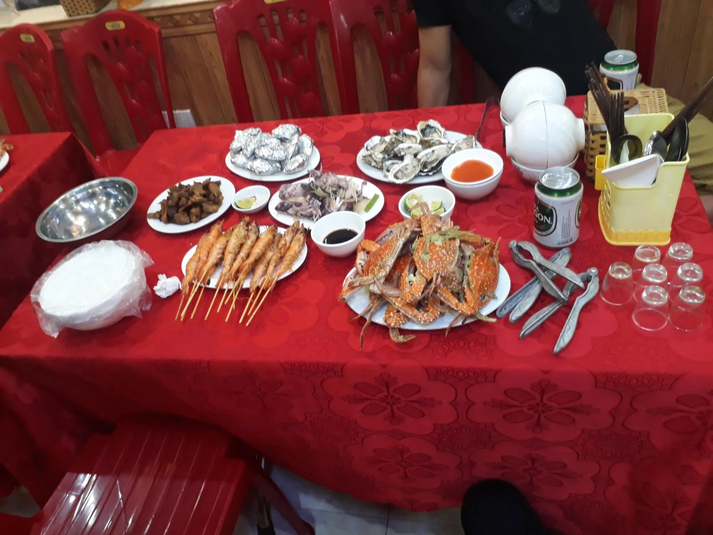 Food close-up in Thanh Trung Hotel