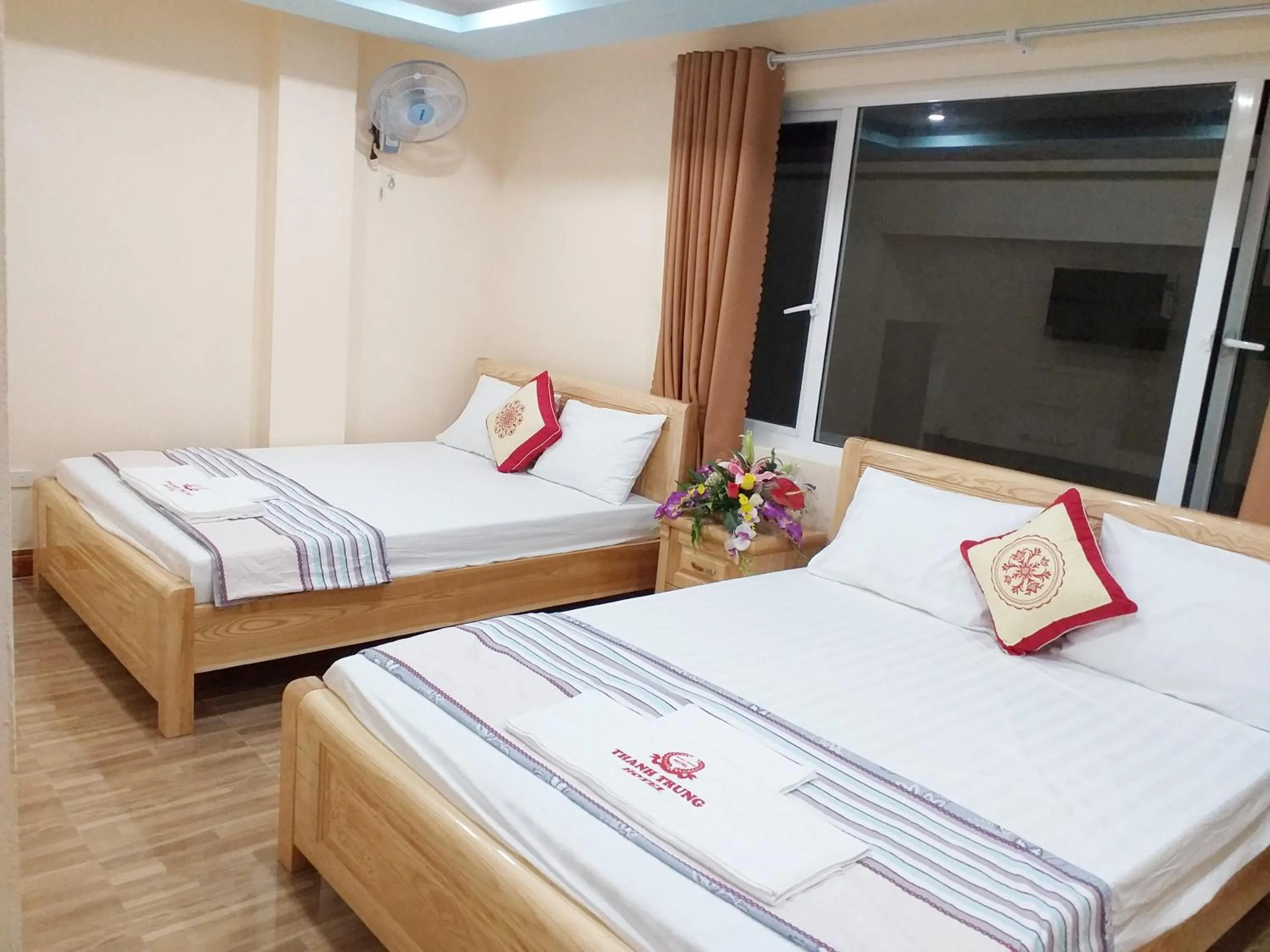 Decorative detail, Bed in Thanh Trung Hotel
