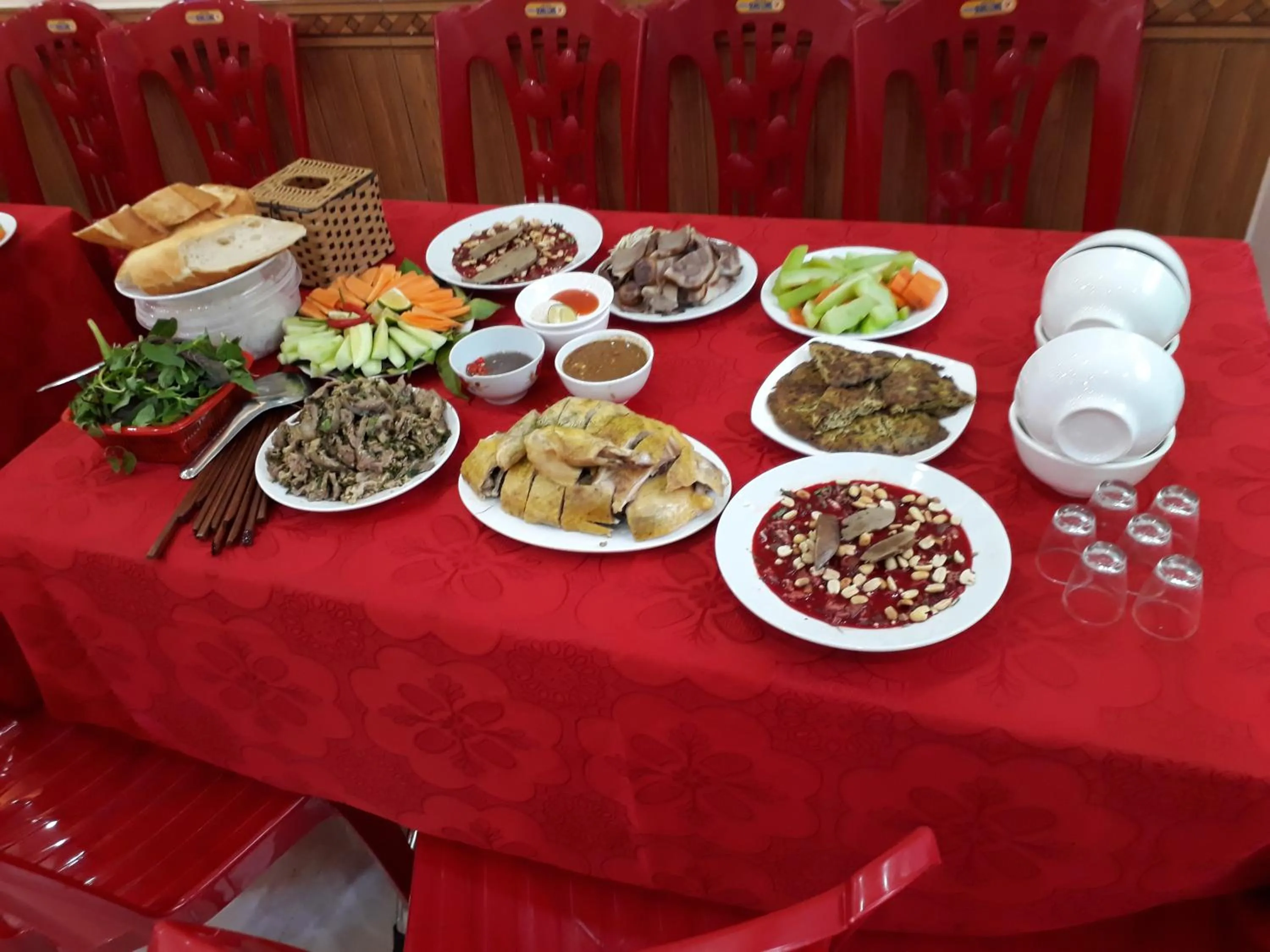 Food close-up in Thanh Trung Hotel