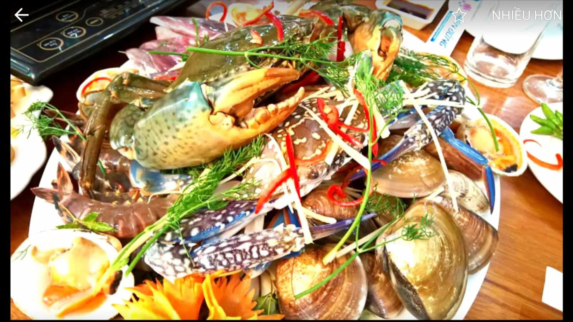 Food close-up in Thanh Trung Hotel
