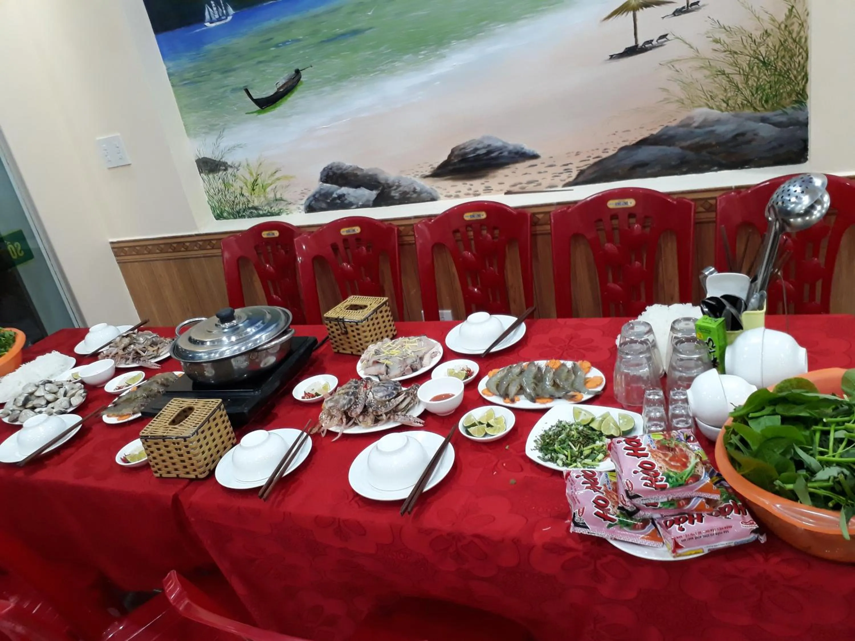 Food close-up in Thanh Trung Hotel