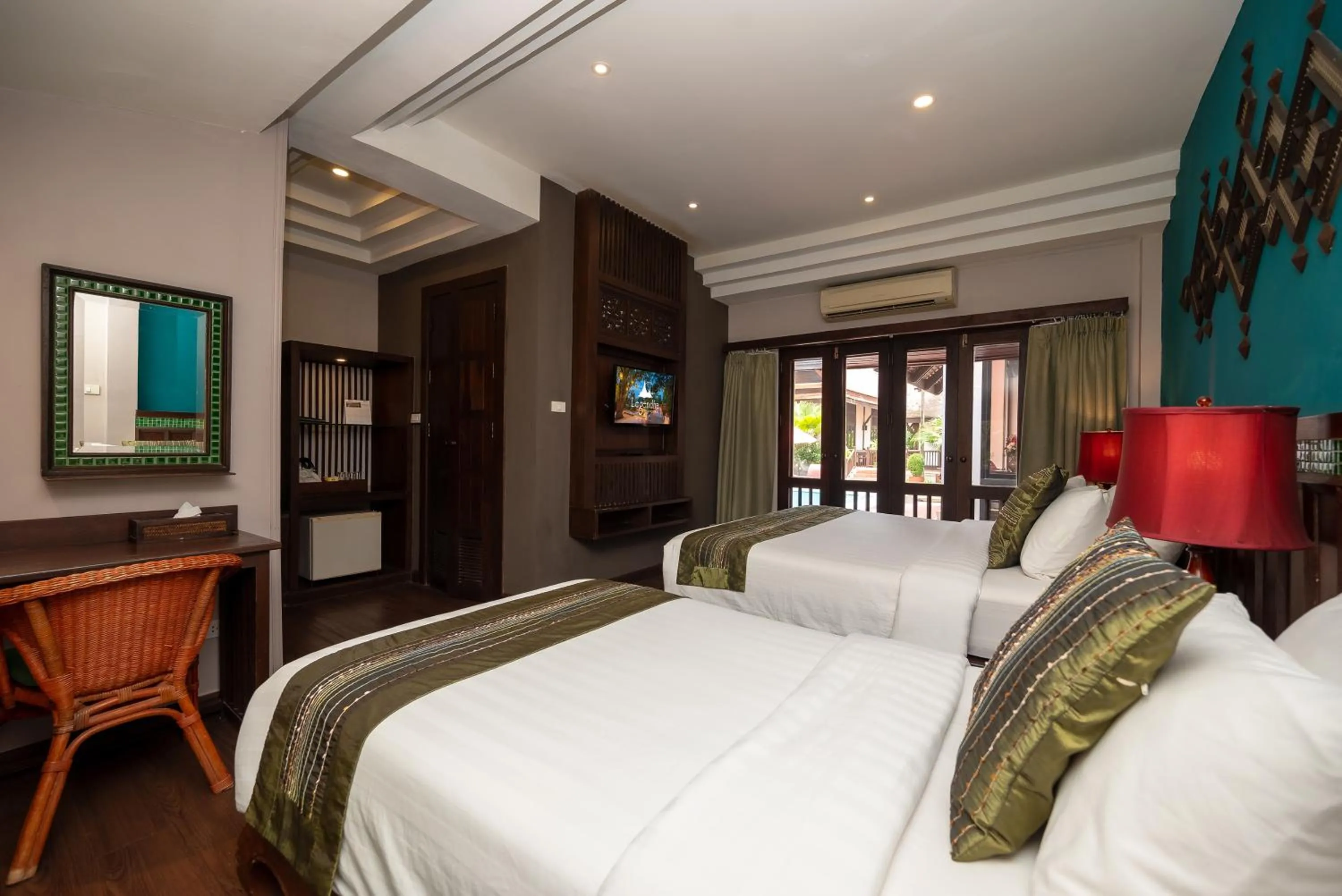 Bed in Legendha Sukhothai Hotel