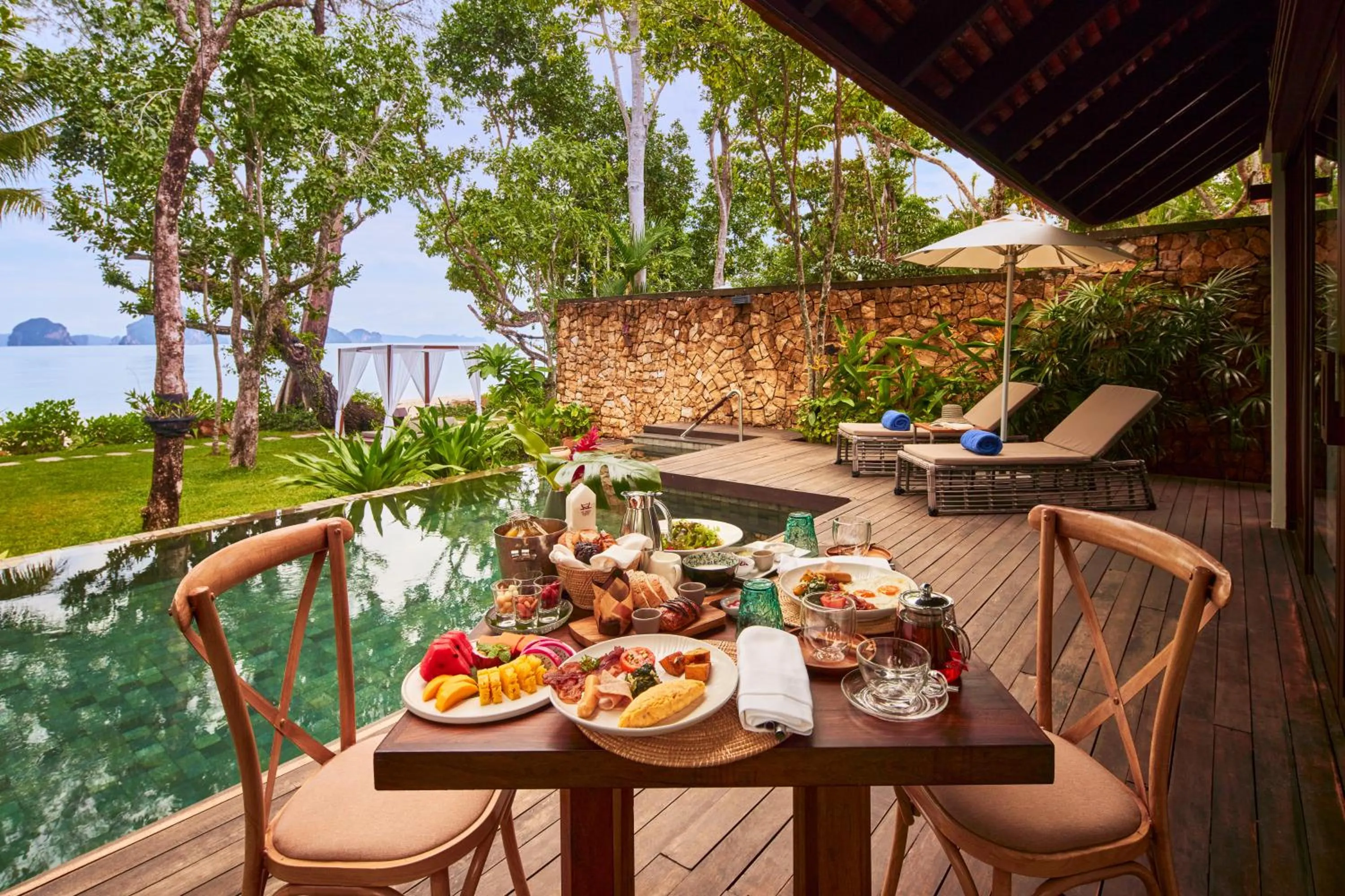 Breakfast in The Tubkaak Krabi Boutique Resort