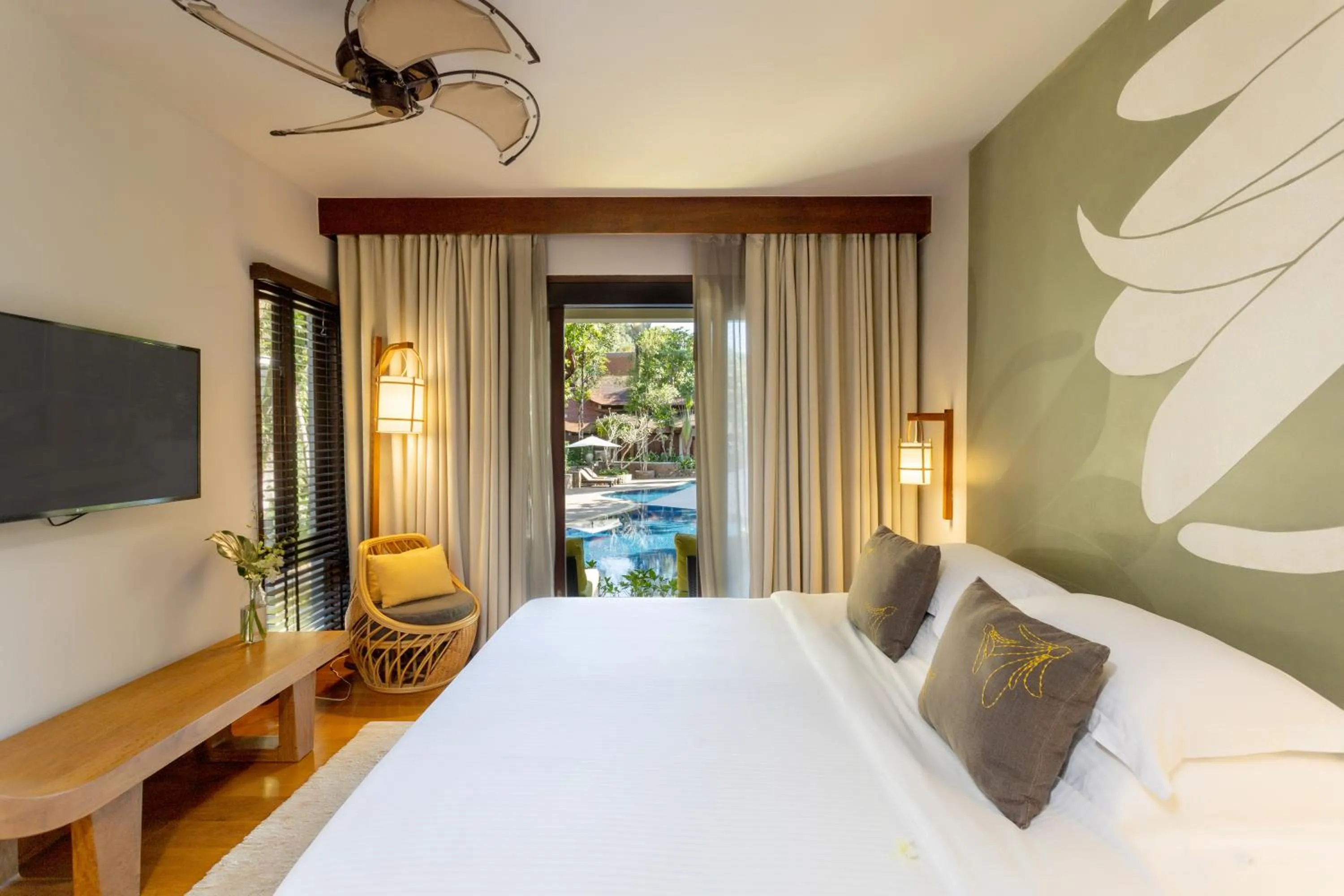 Bed in The Tubkaak Krabi Boutique Resort