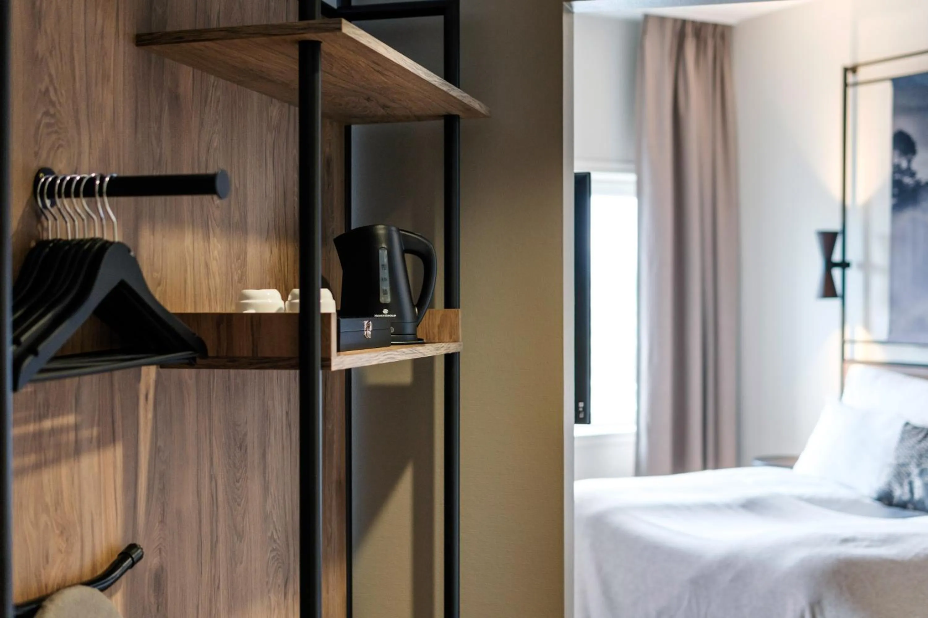 Coffee/tea facilities, Bed in Quality Hotel Edvard Grieg