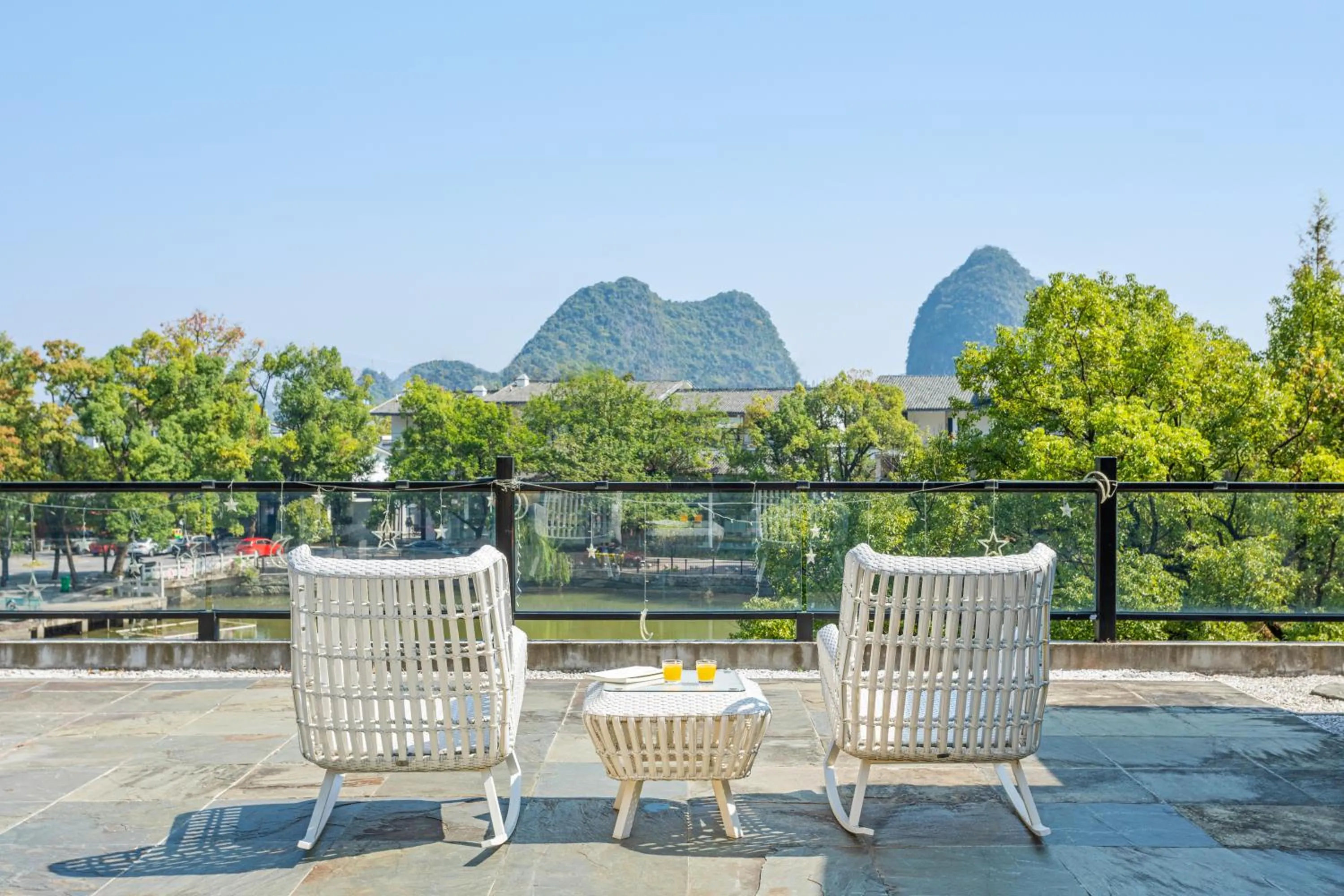 Natural landscape in Guilin HeShe Lakeside Resort