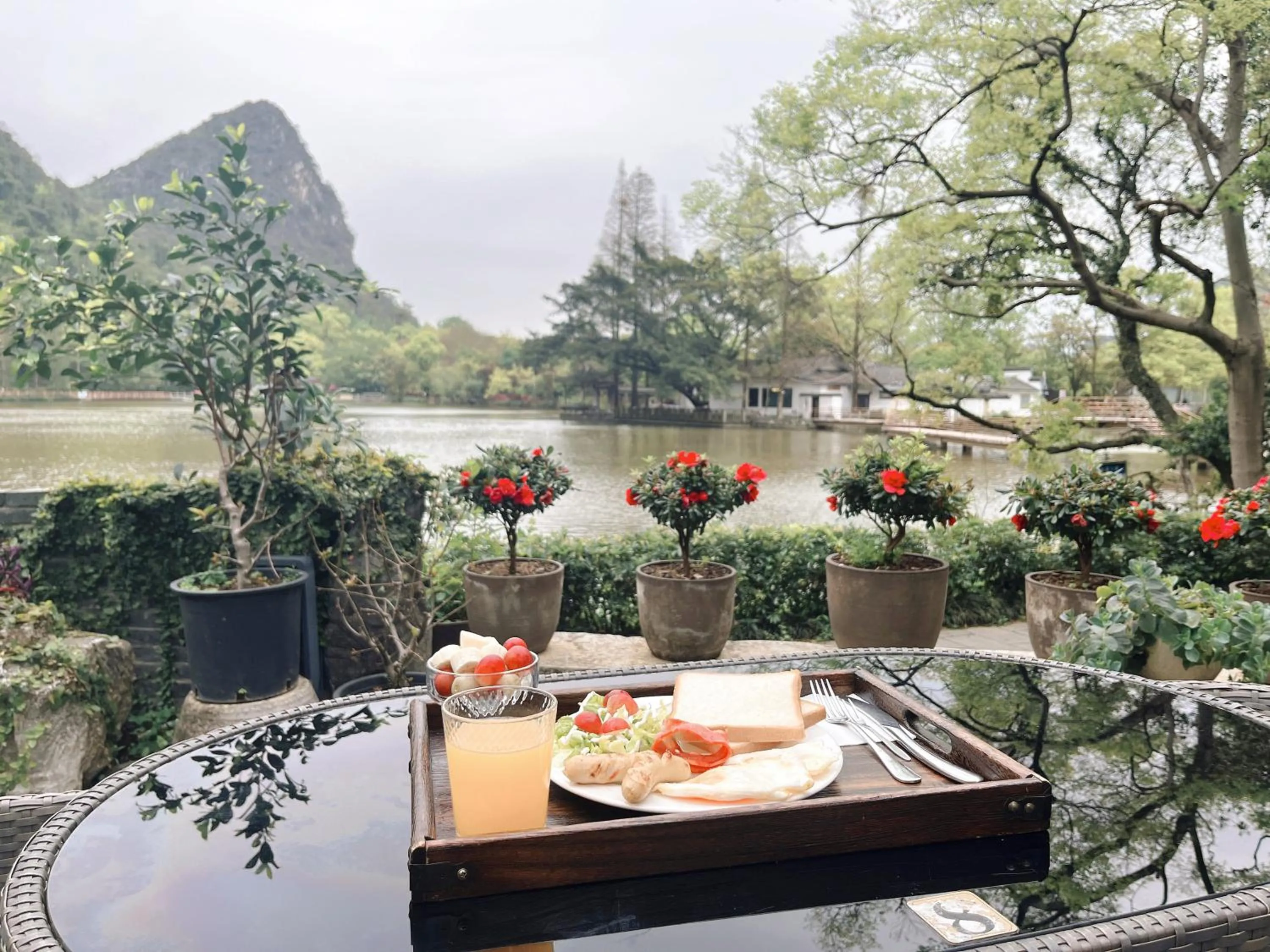 Natural landscape in Guilin HeShe Lakeside Resort