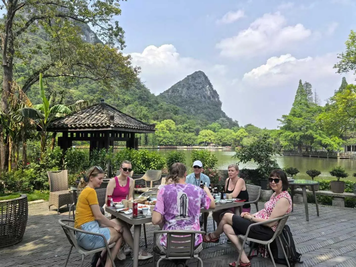 People in Guilin HeShe Lakeside Resort
