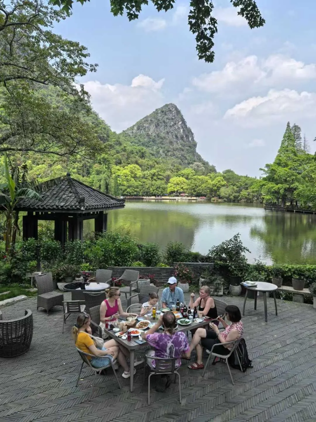 People in Guilin HeShe Lakeside Resort