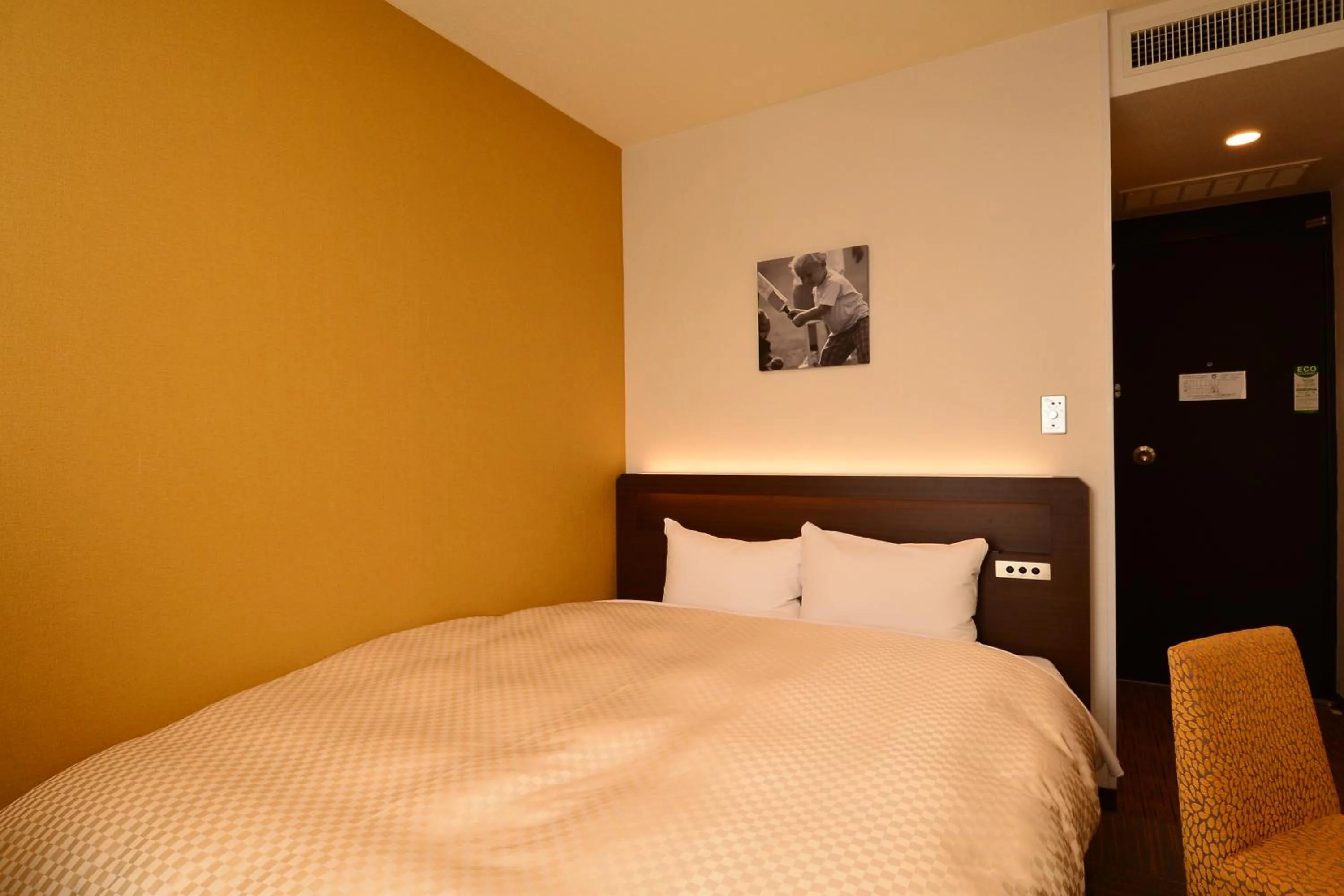 Bed in Hotel Sunroute Sano