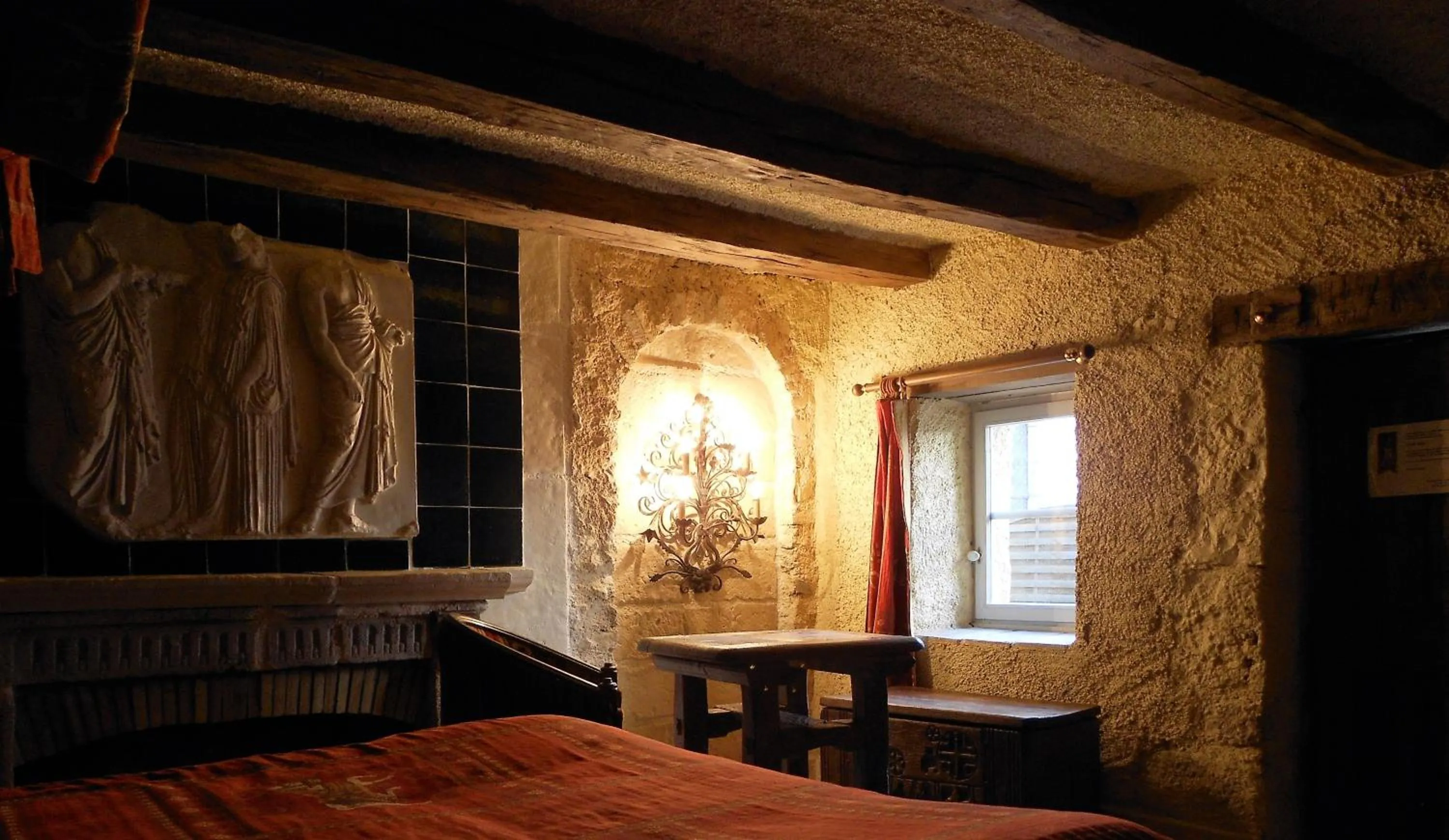 Decorative detail in Auberge de l'Abbatiale