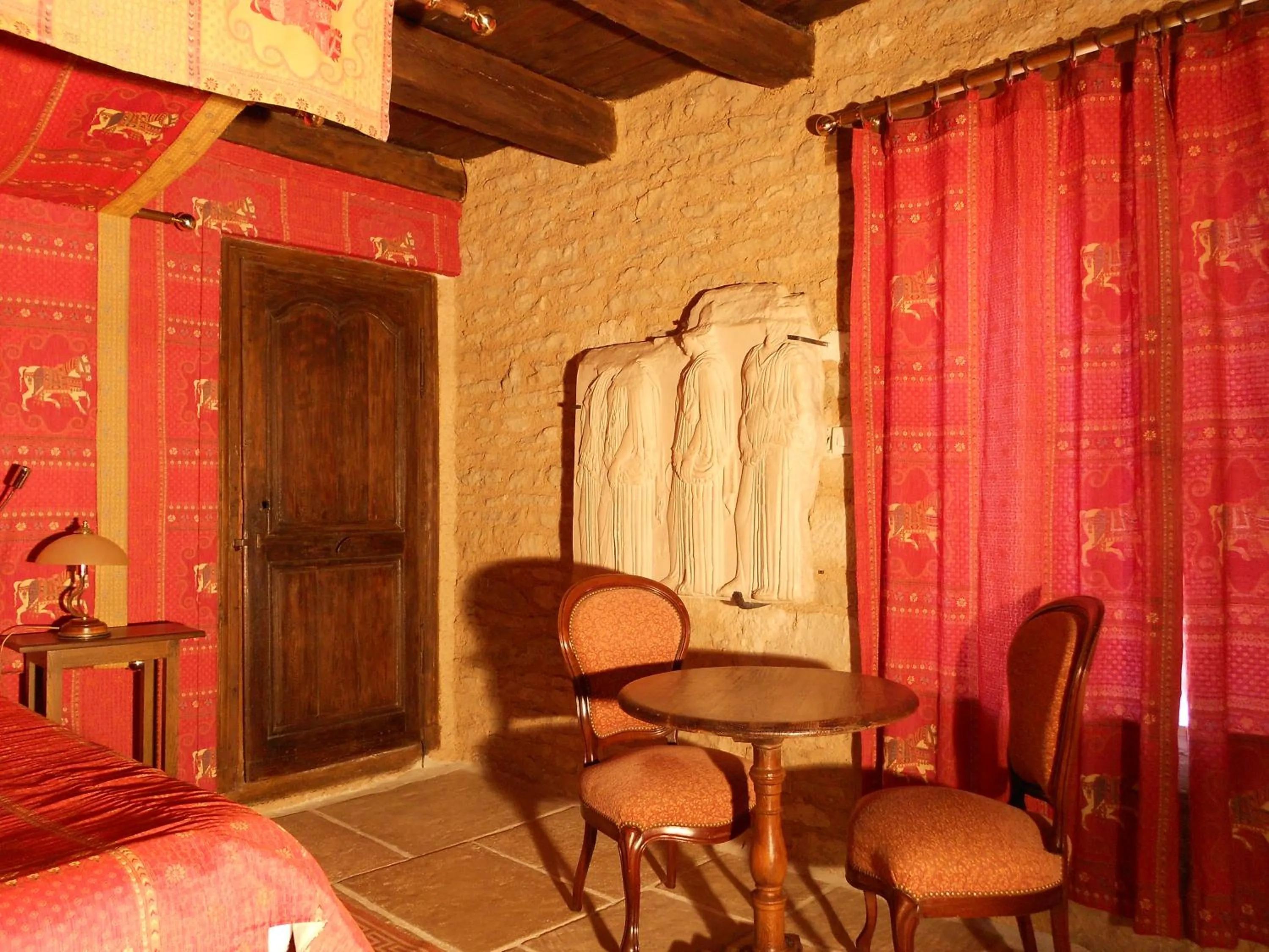 Decorative detail in Auberge de l'Abbatiale