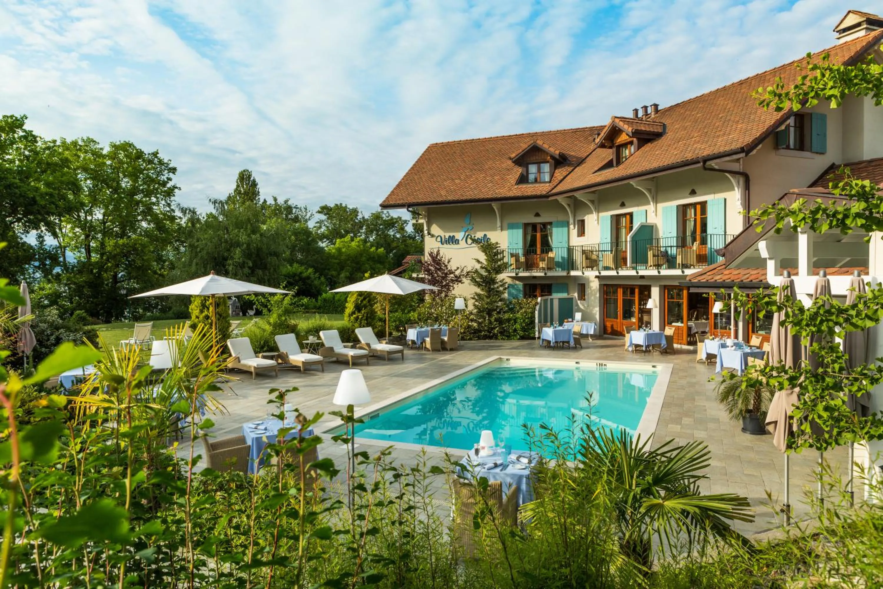 Facade/entrance in Villa Cécile