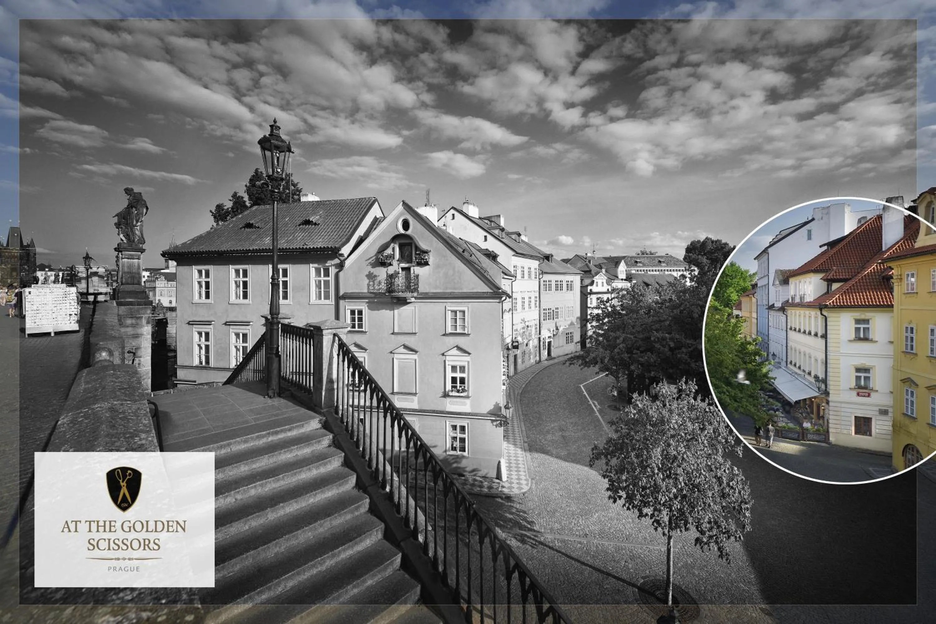 Property building in Hotel At the Golden Scissors