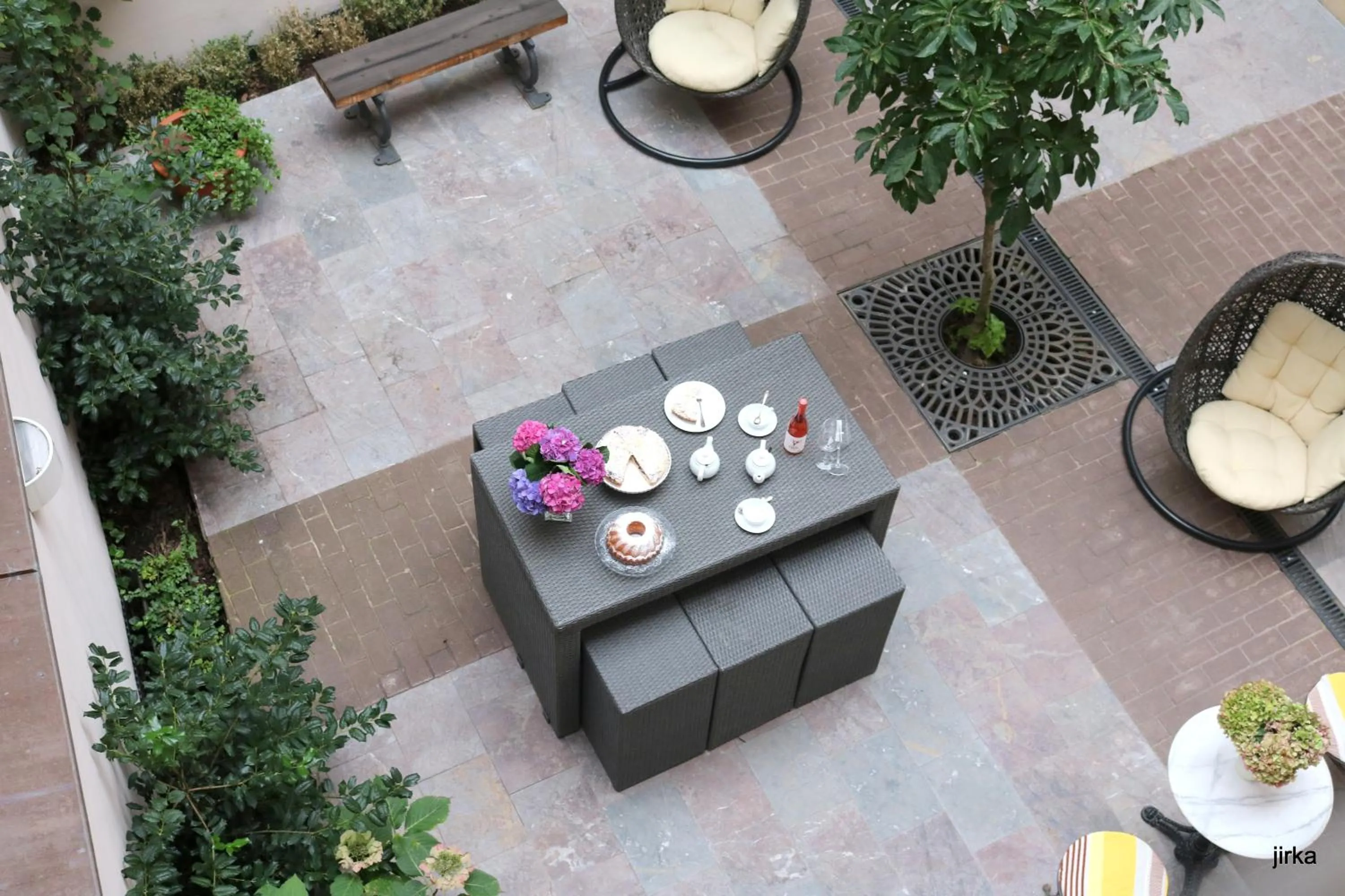 Garden in Hotel Golden Key Prague Castle