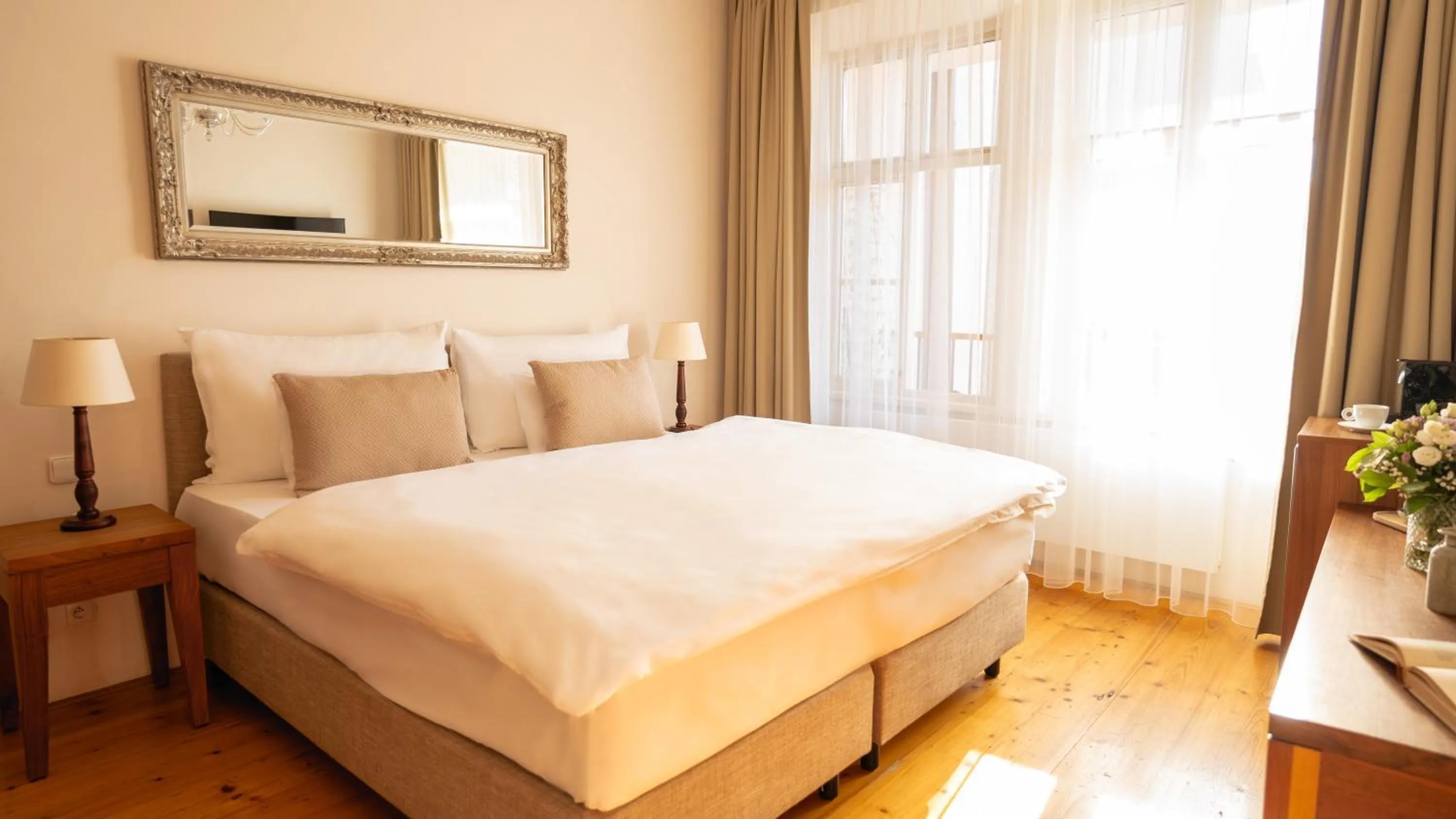 Bed in Hotel Golden Key Prague Castle