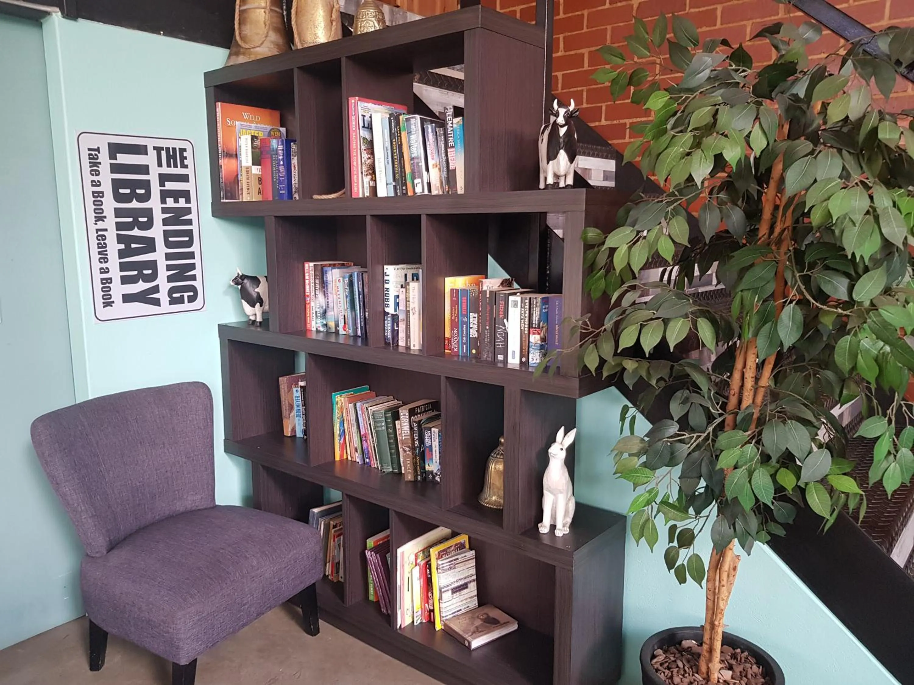 Library in Sunrock Guesthouse