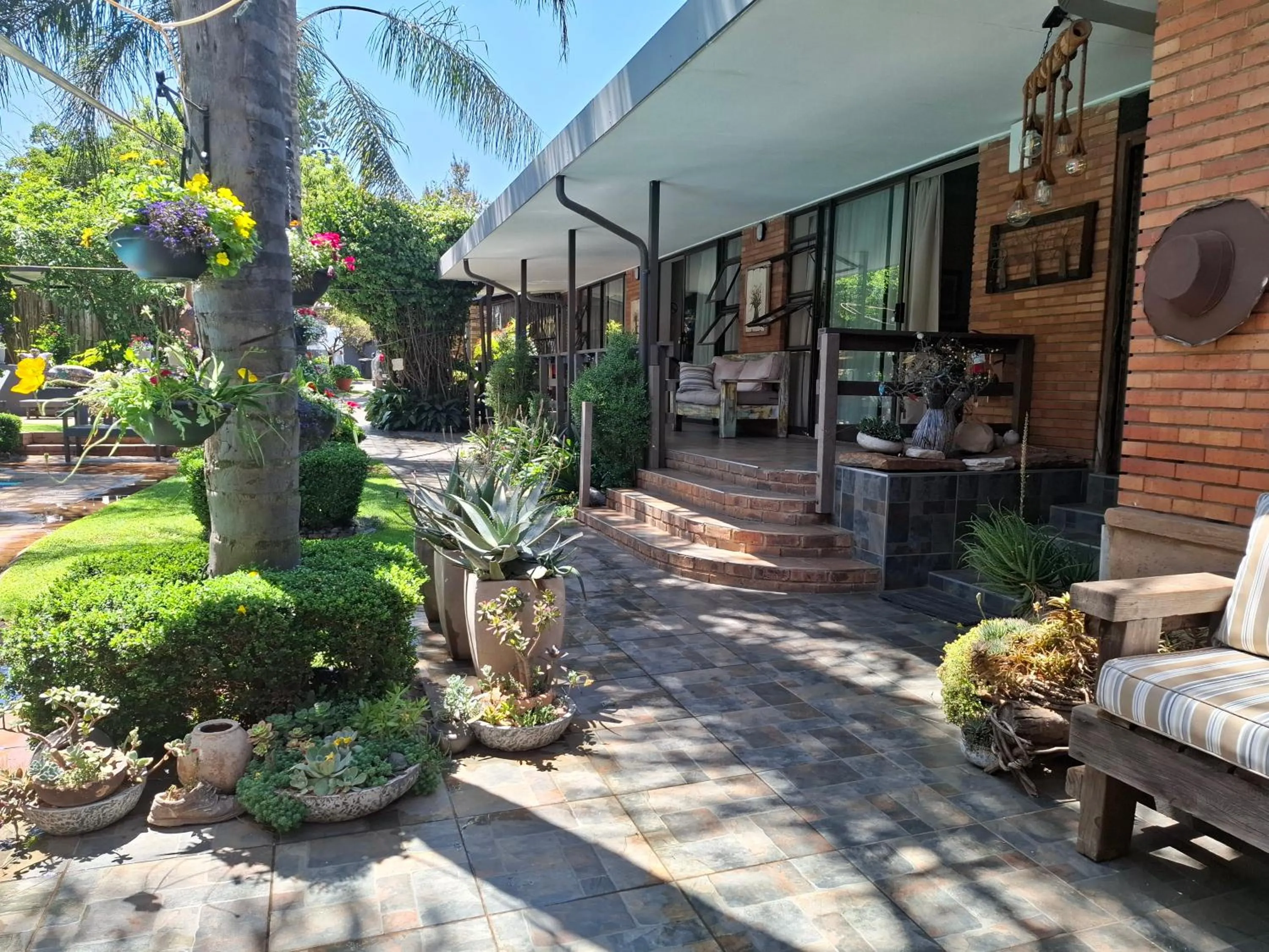 Garden view in Sunrock Guesthouse