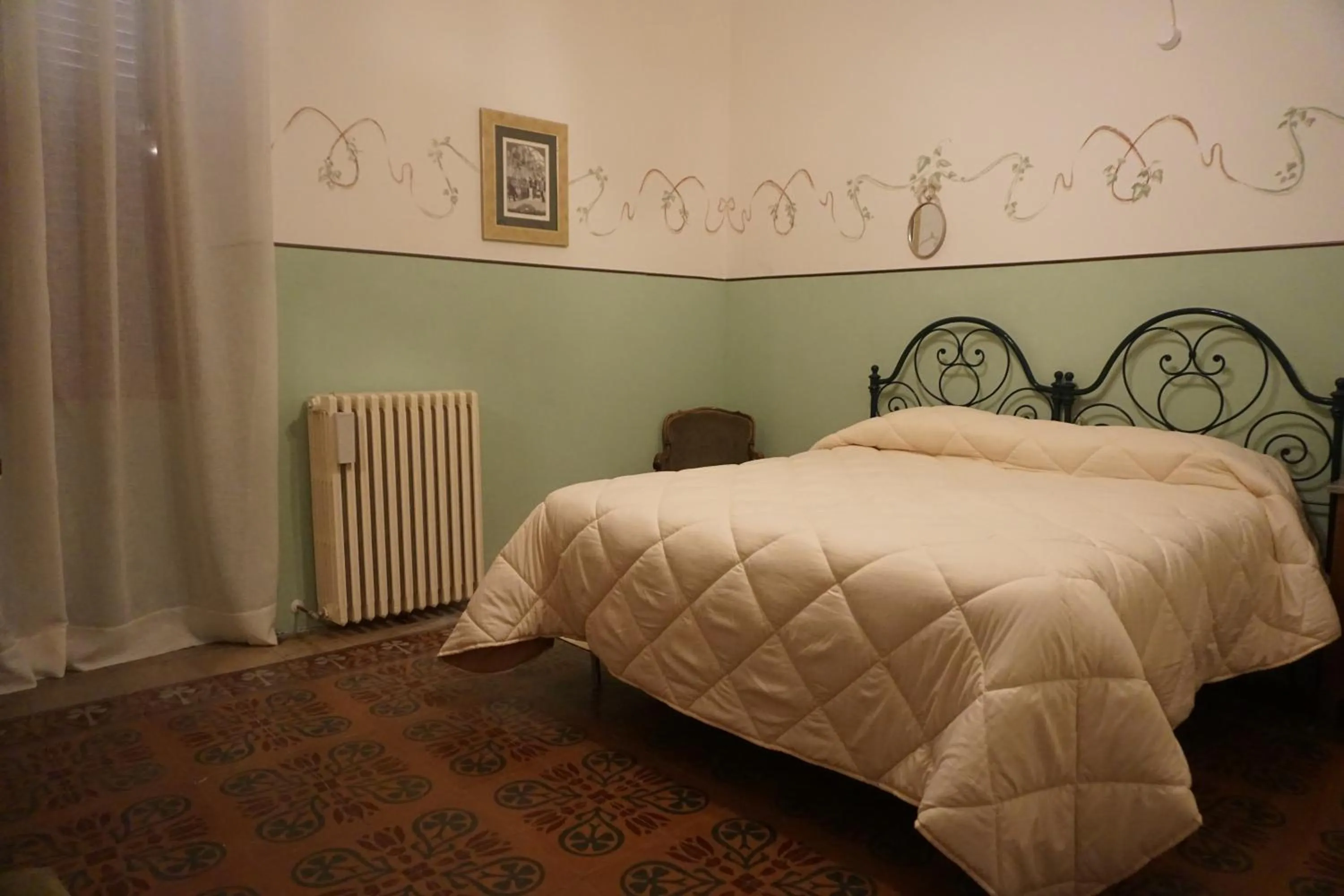 Bed in Palazzo De Fabritiis