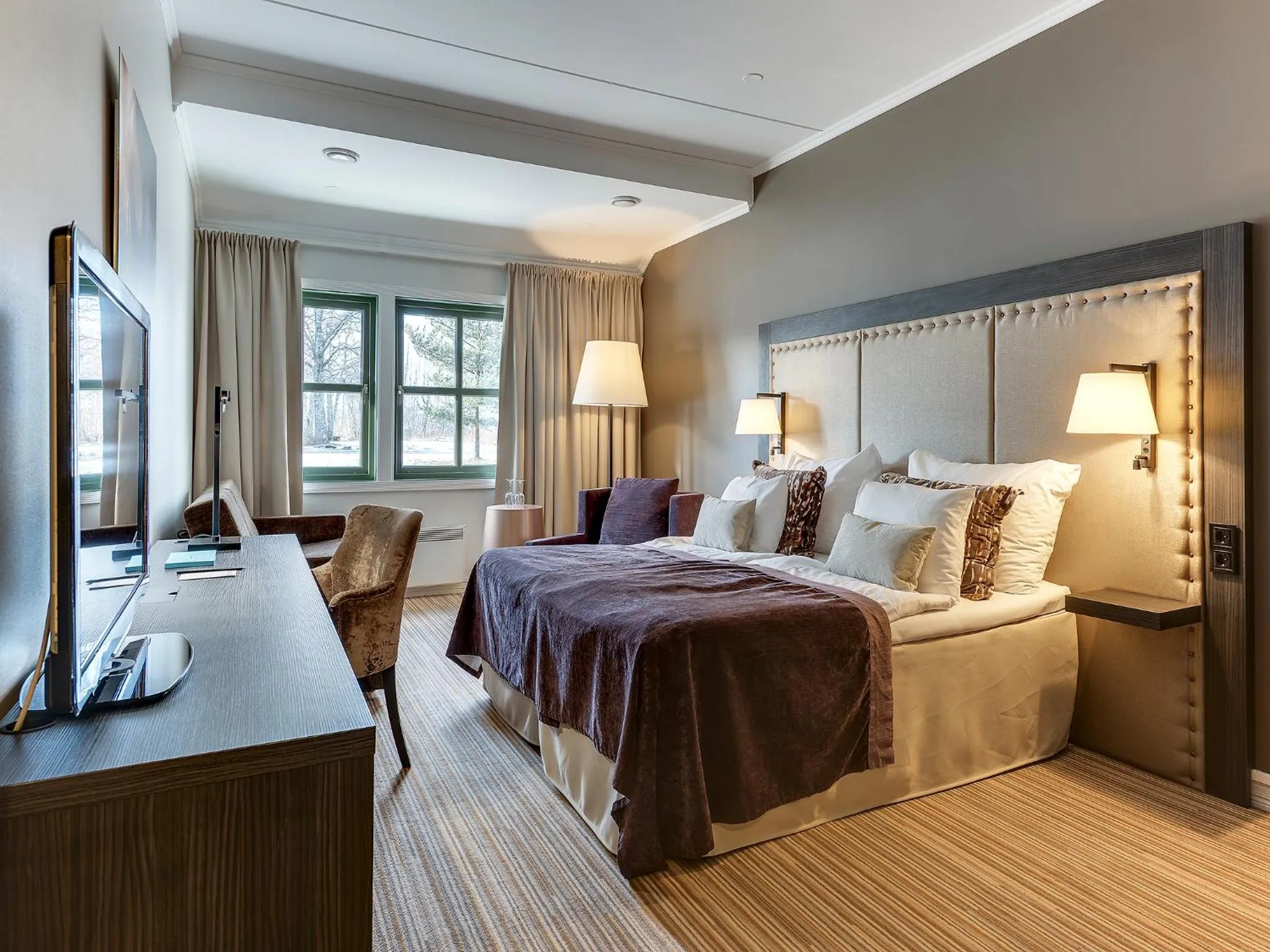 Bed in Clarion Hotel Oslo Airport