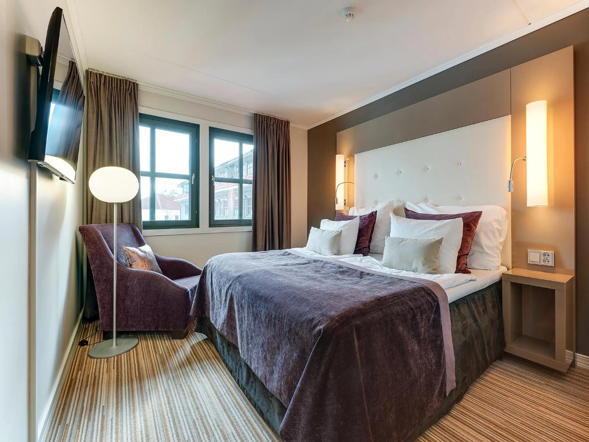 Bed in Clarion Hotel Oslo Airport