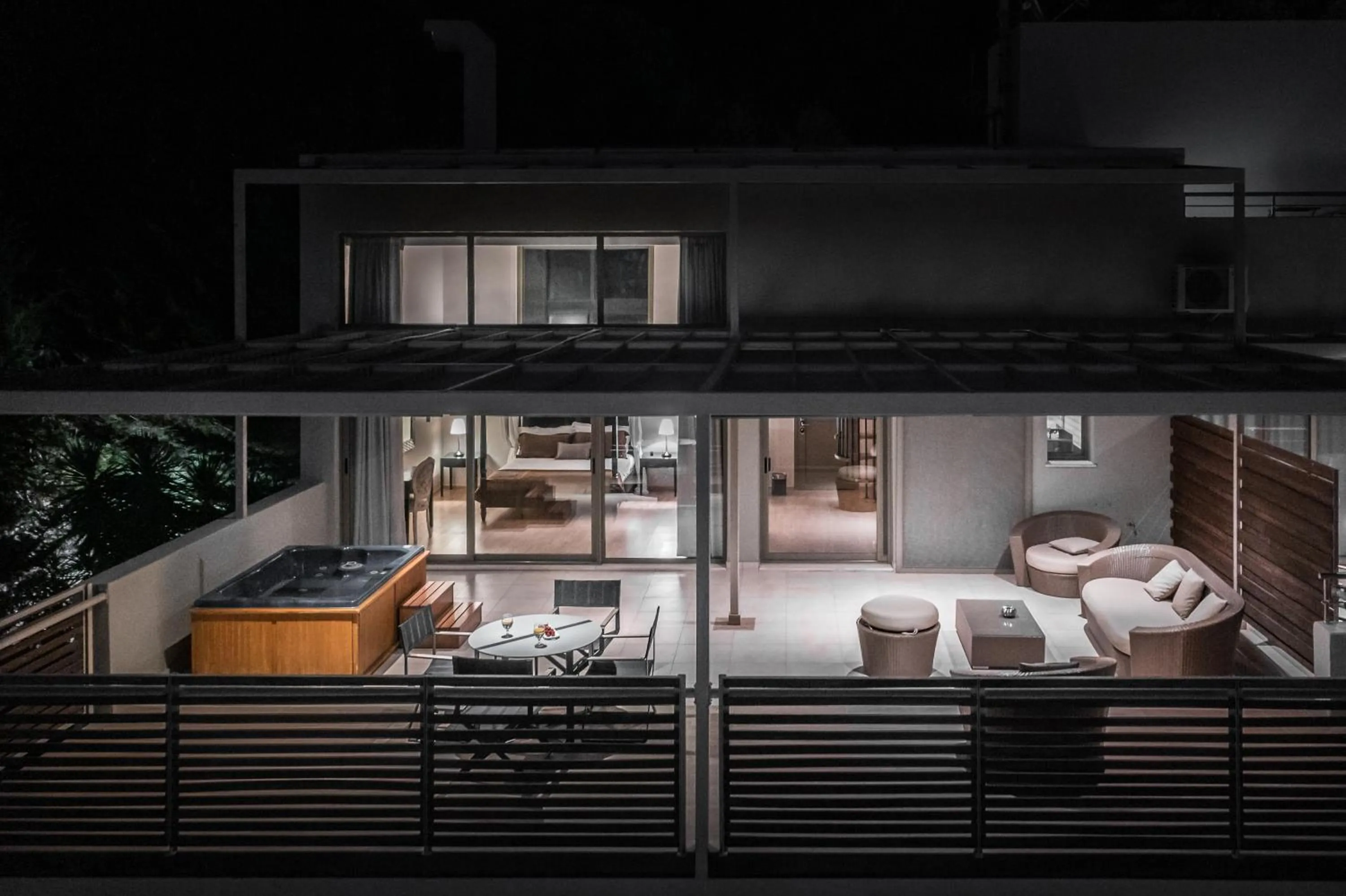 Bed in San Nicolas Resort Hotel