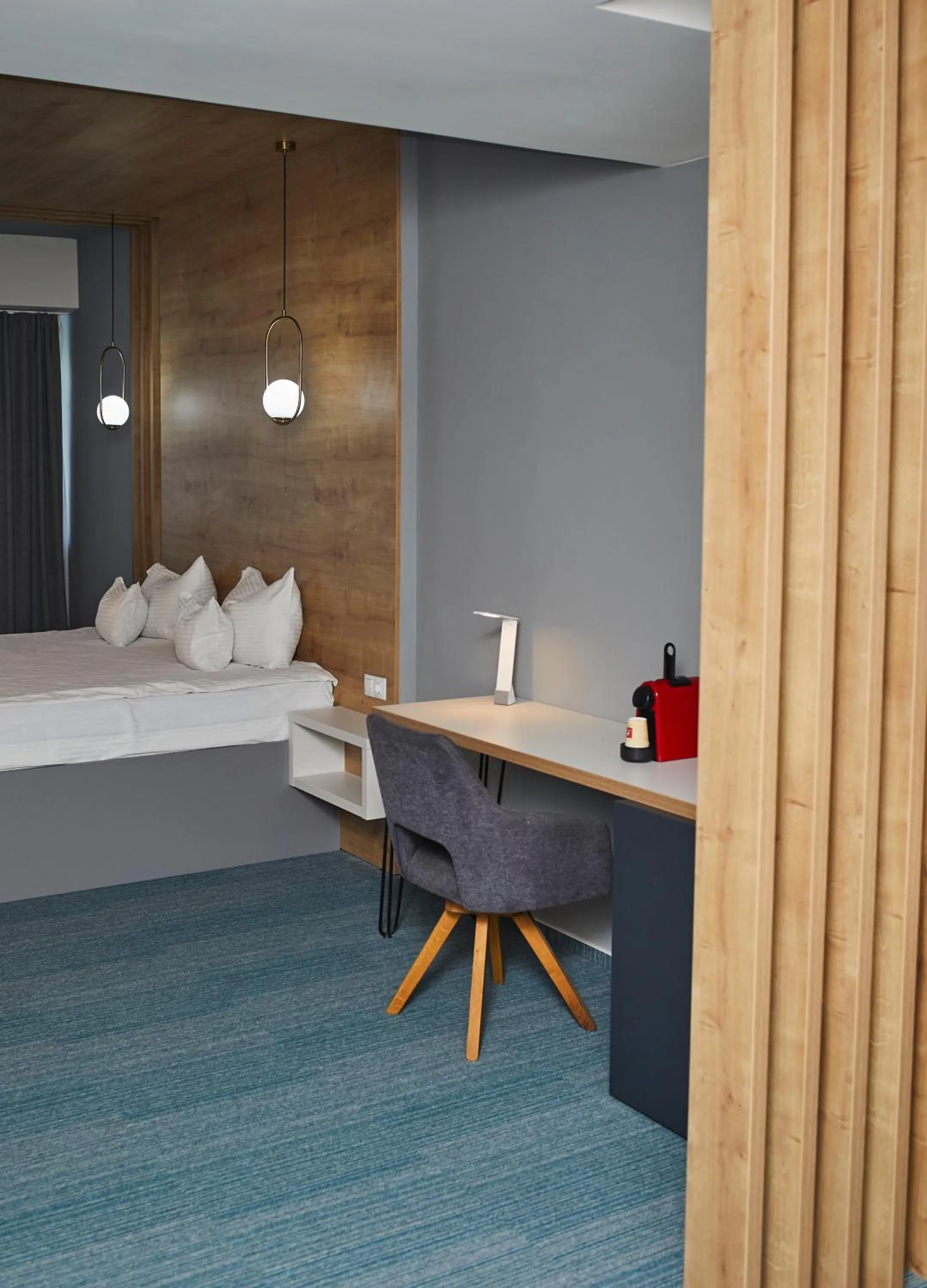 Bed in Hotel Bistrita